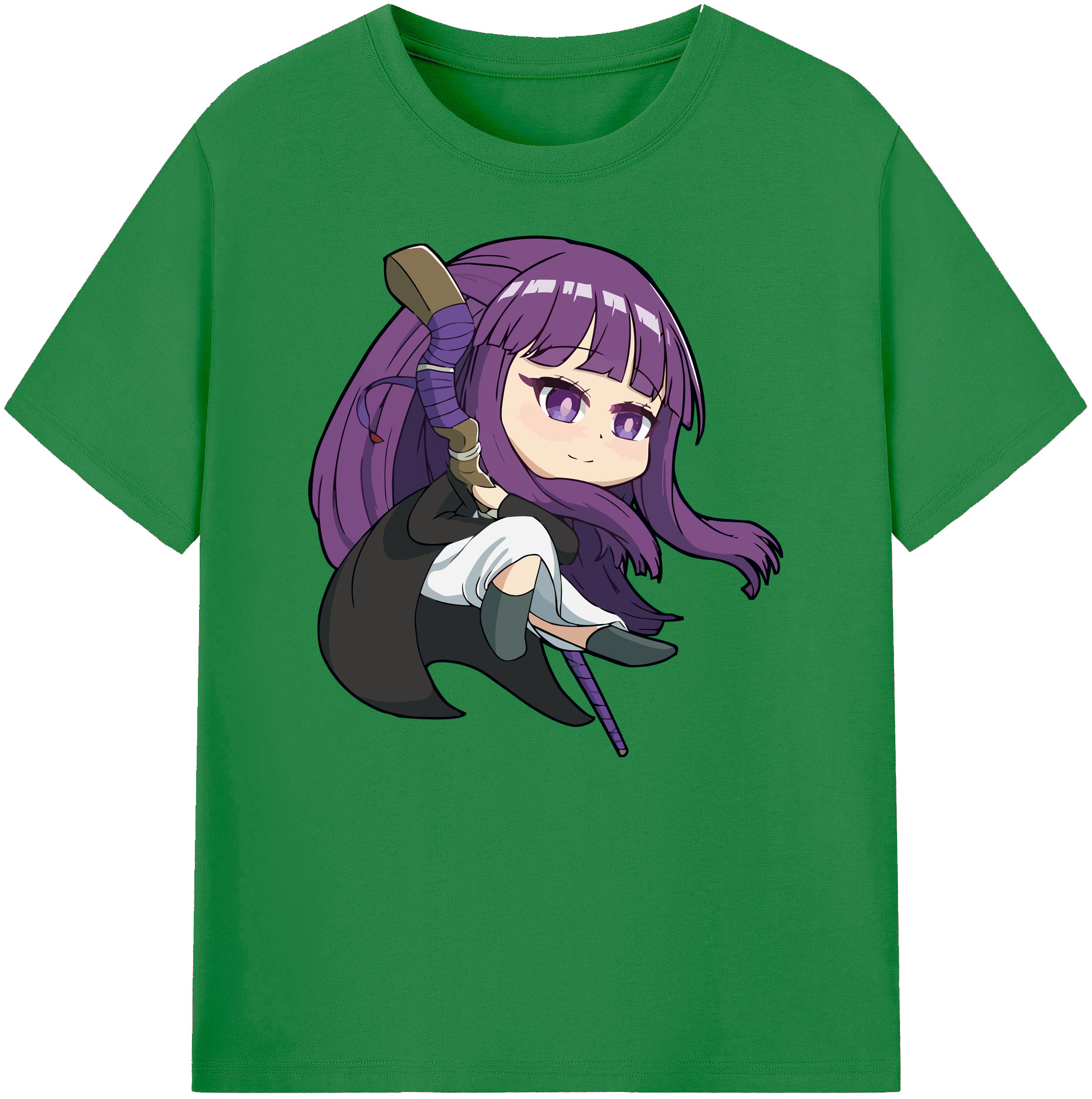 （画像用） 葬送のフリーレン Frieren 綿100％ メンズ半袖Tシャツ｜肌触りやわらか＆通気性