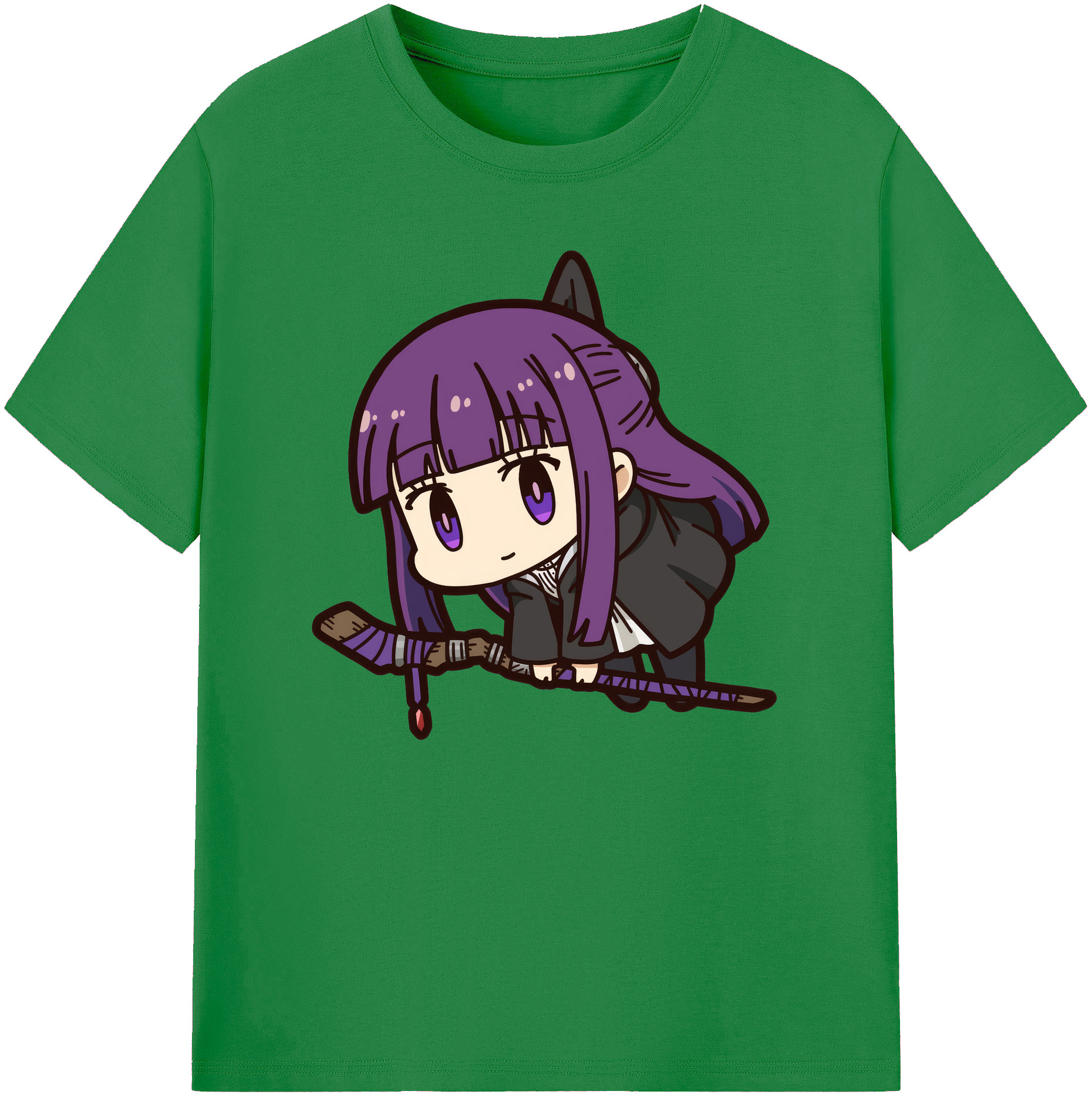 （画像用） 葬送のフリーレン Frieren 綿100％ メンズ半袖Tシャツ｜肌触りやわらか＆通気性