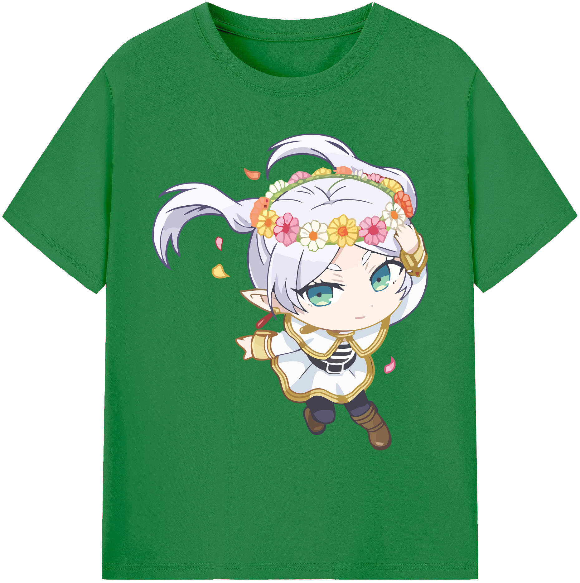 （画像用） 葬送のフリーレン Frieren 綿100％ メンズ半袖Tシャツ｜肌触りやわらか＆通気性