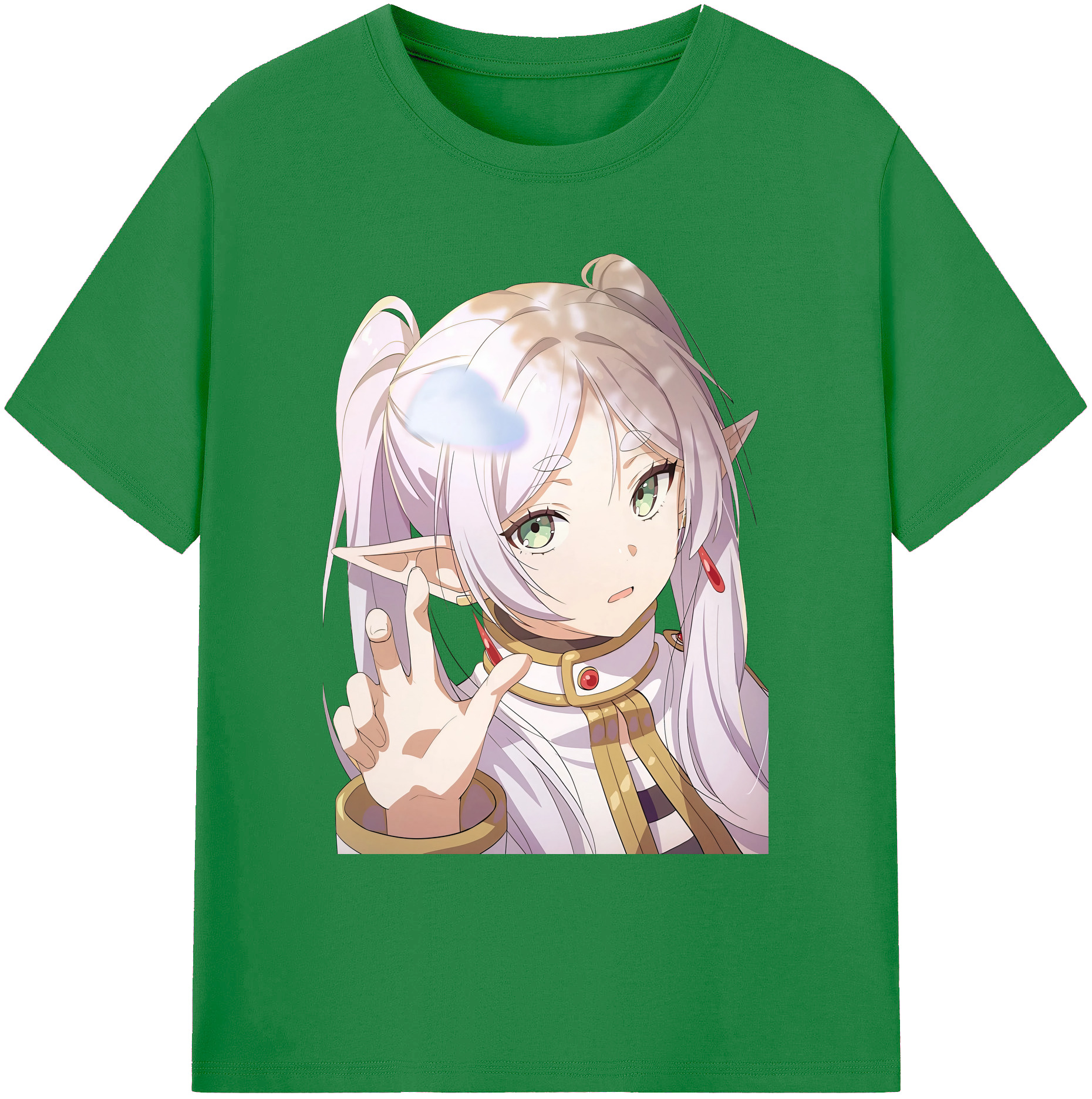 （画像用） 葬送のフリーレン Frieren 綿100％ メンズ半袖Tシャツ｜肌触りやわらか＆通気性