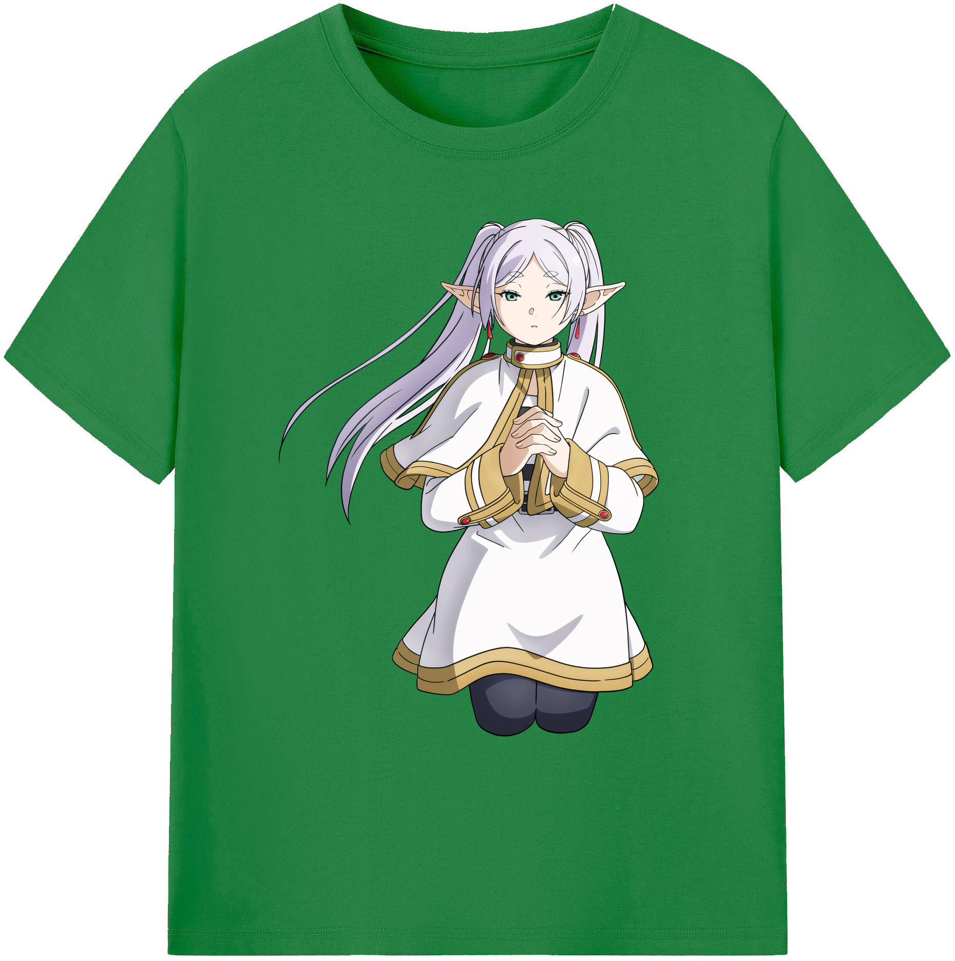 （画像用） 葬送のフリーレン Frieren 綿100％ メンズ半袖Tシャツ｜肌触りやわらか＆通気性