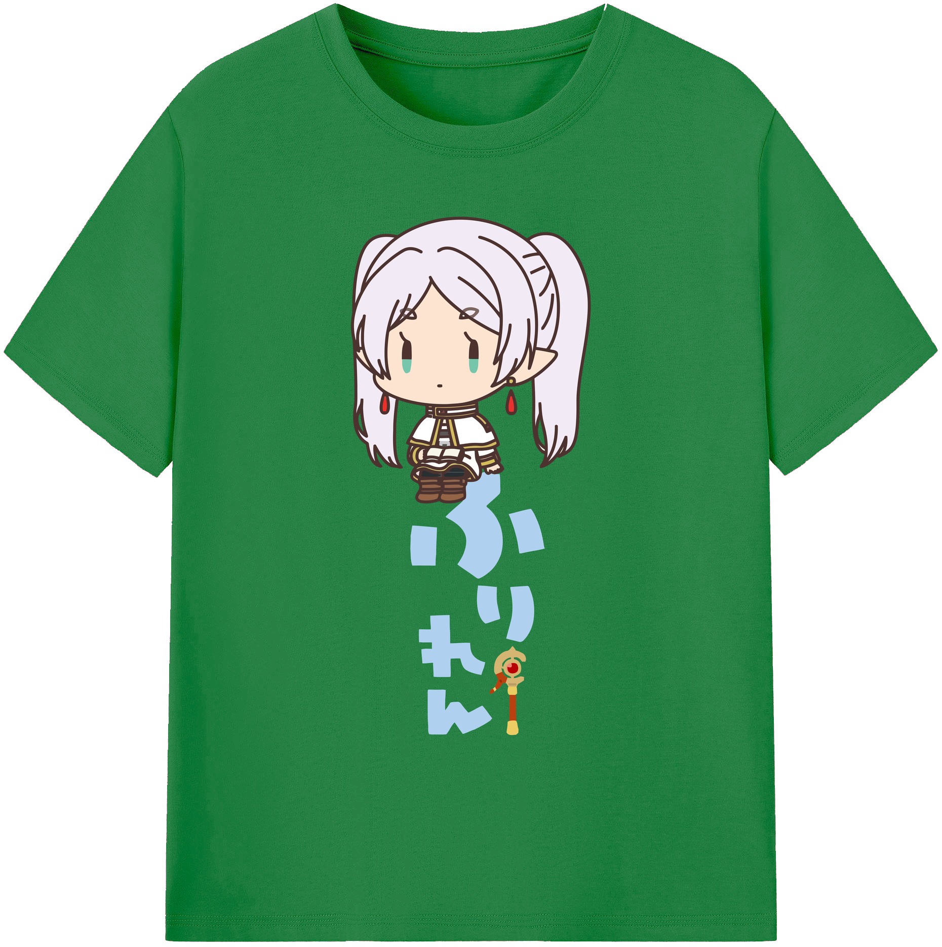 （画像用） 葬送のフリーレン Frieren 綿100％ メンズ半袖Tシャツ｜肌触りやわらか＆通気性
