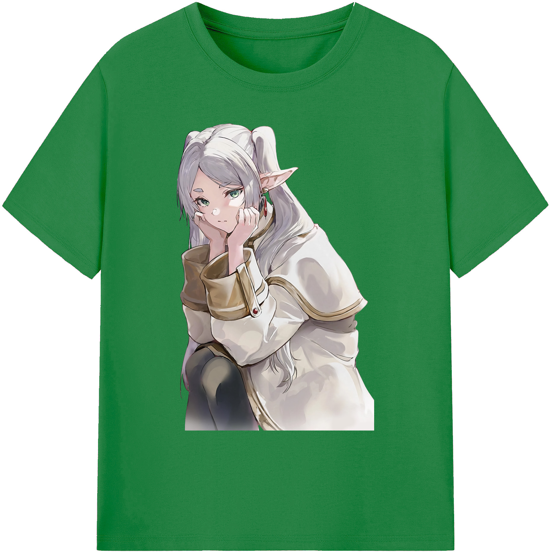 （画像用） 葬送のフリーレン Frieren 綿100％ メンズ半袖Tシャツ｜肌触りやわらか＆通気性