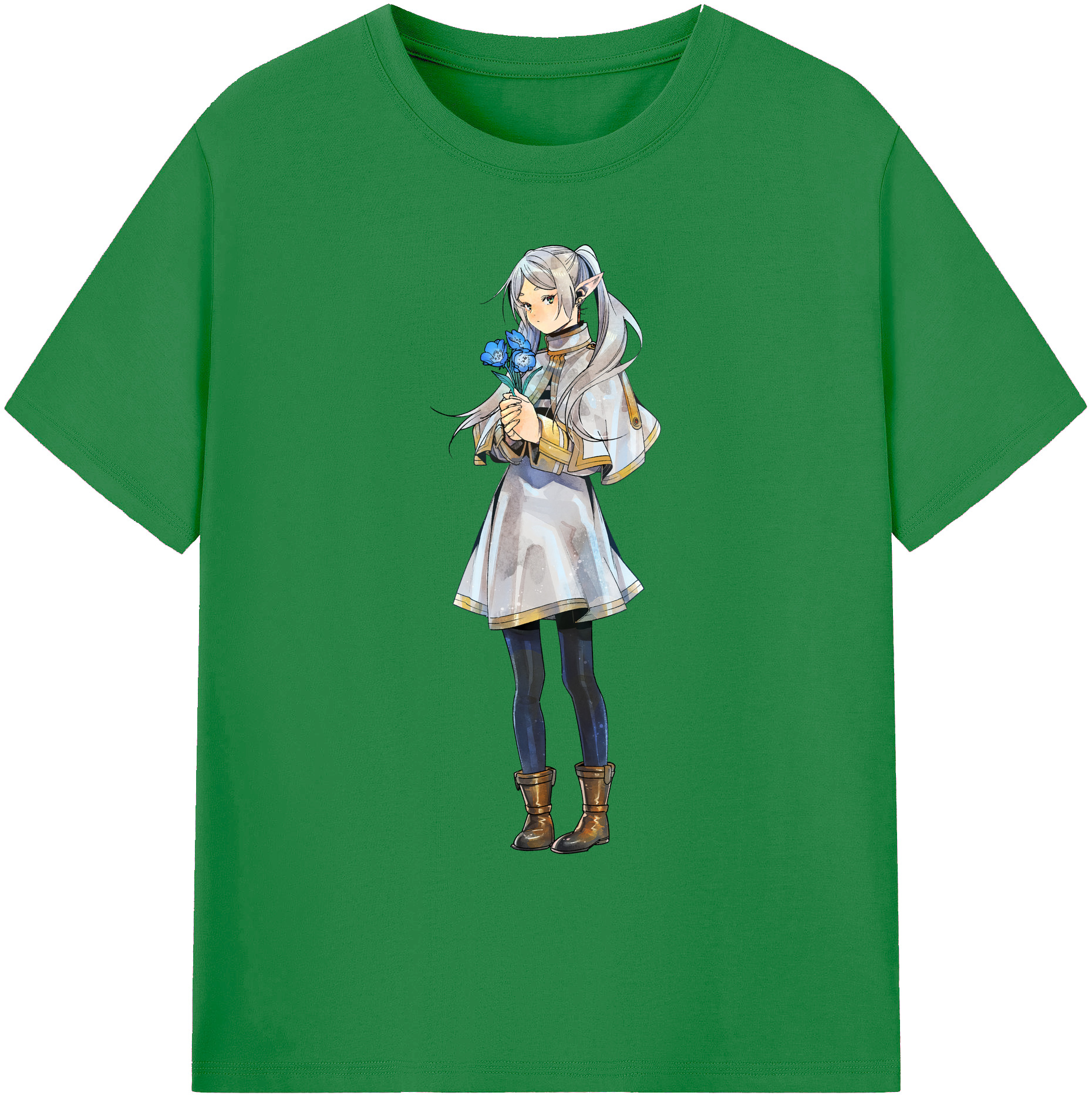 （画像用） 葬送のフリーレン Frieren 綿100％ メンズ半袖Tシャツ｜肌触りやわらか＆通気性