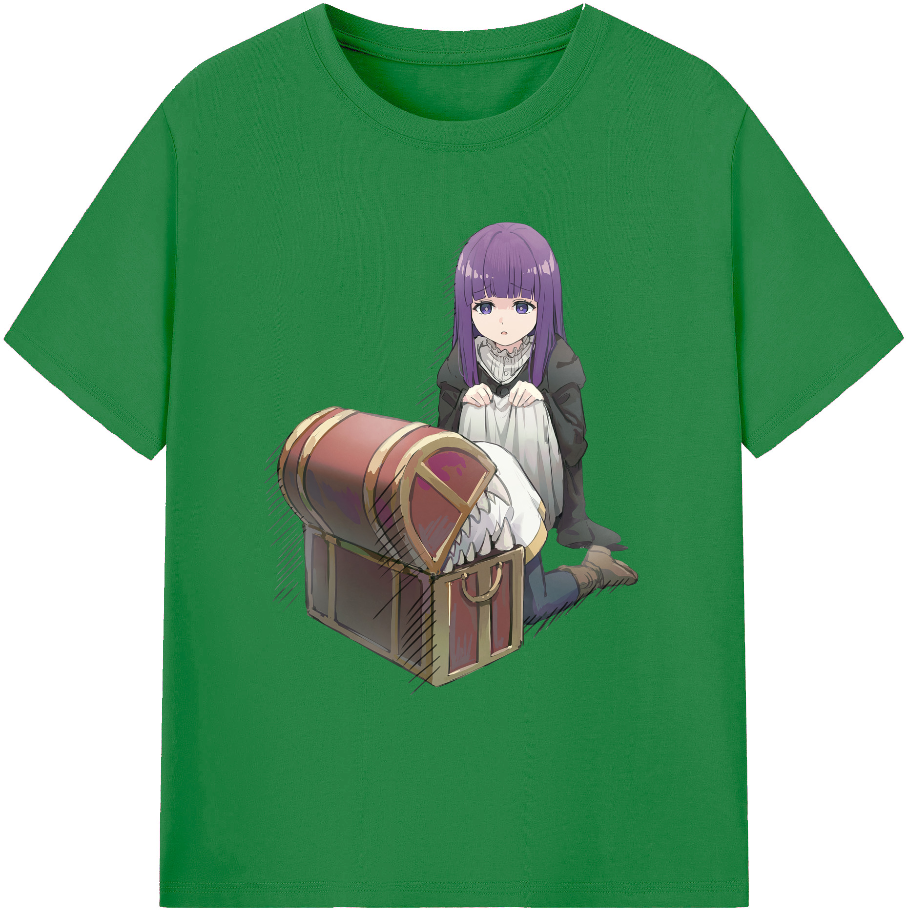 （画像用） 葬送のフリーレン Frieren 綿100％ メンズ半袖Tシャツ｜肌触りやわらか＆通気性
