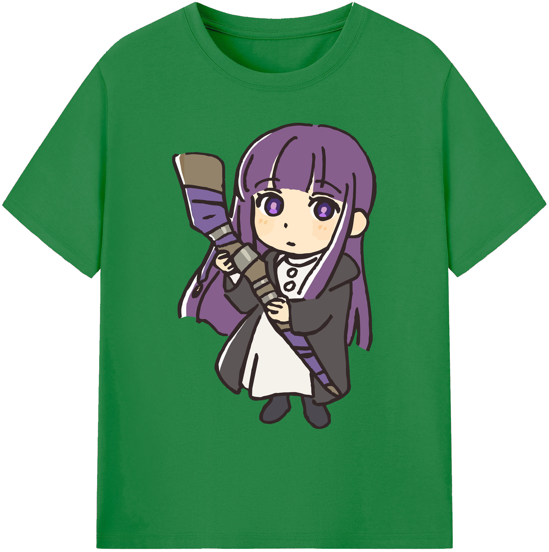（画像用） 葬送のフリーレン Frieren 綿100％ メンズ半袖Tシャツ｜肌触りやわらか＆通気性