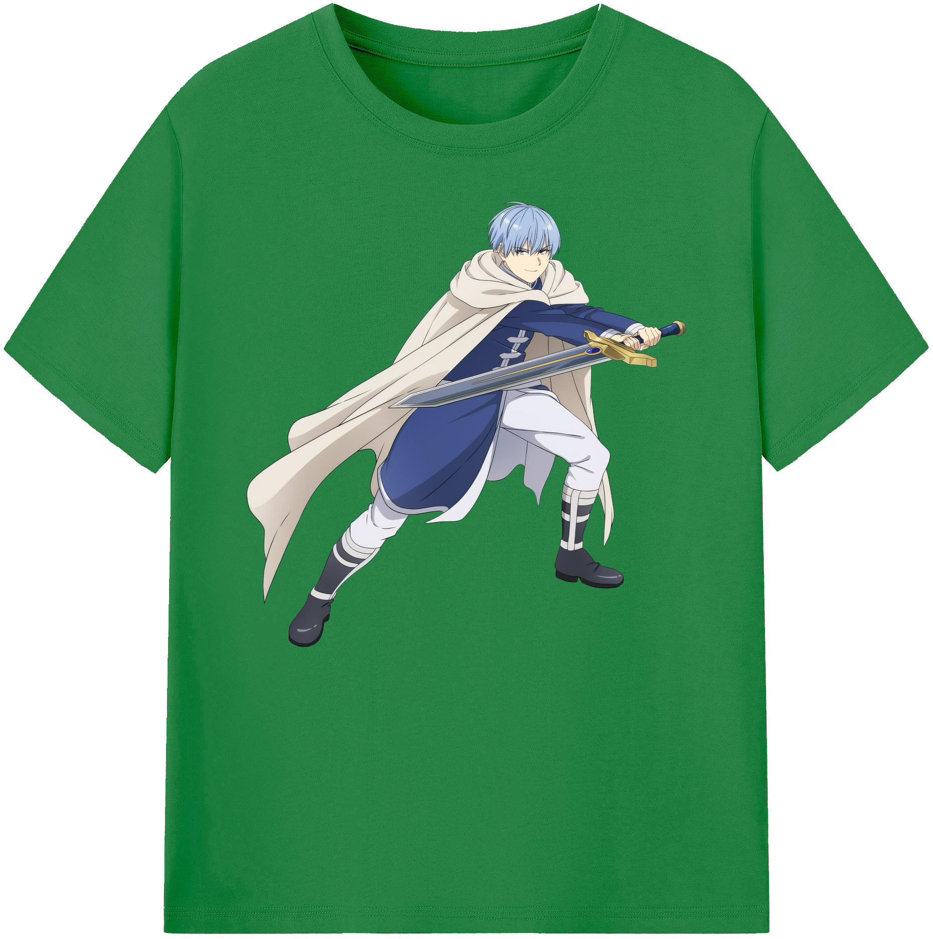 （画像用） 葬送のフリーレン Frieren 綿100％ メンズ半袖Tシャツ｜肌触りやわらか＆通気性