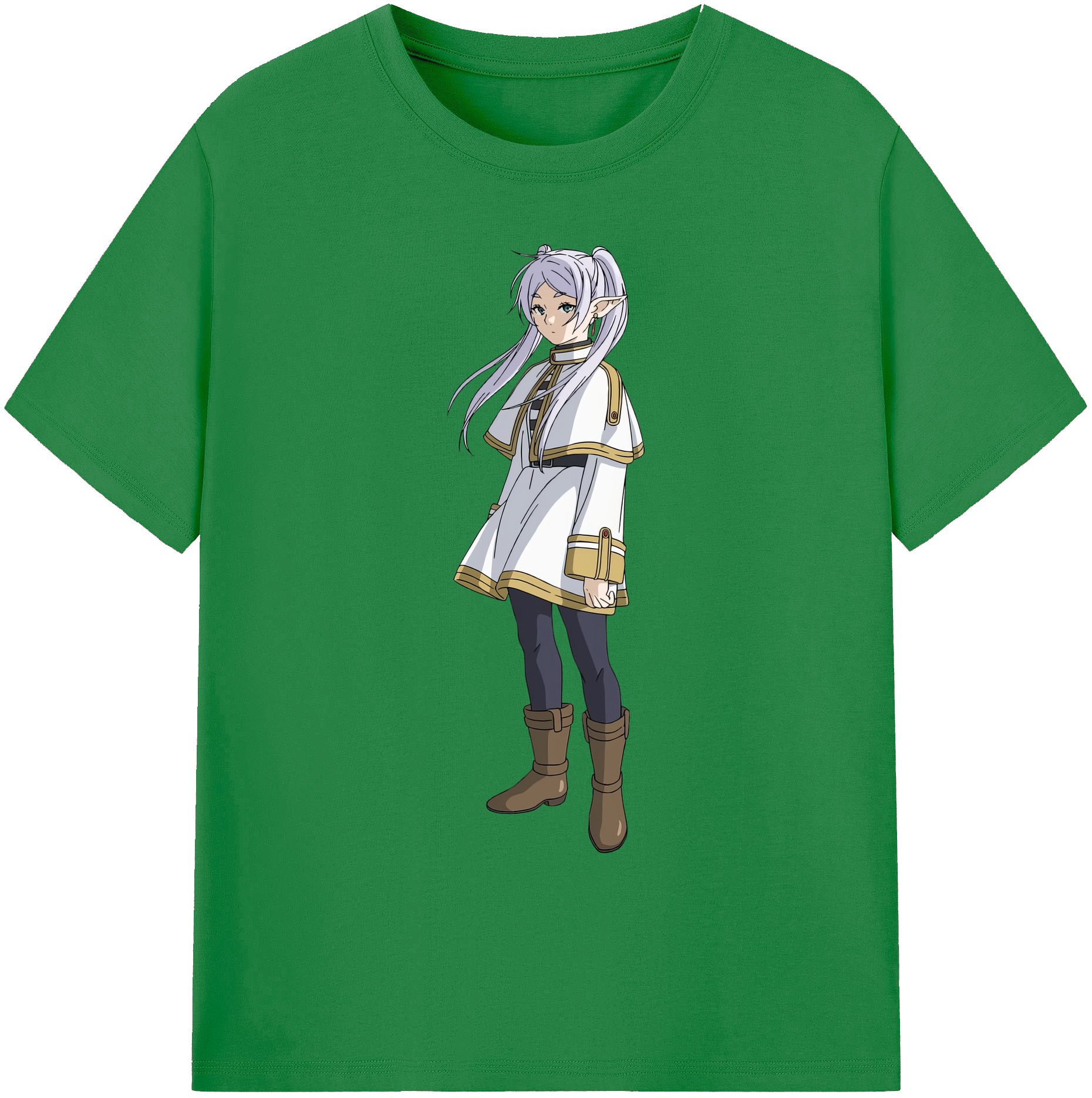 （画像用） 葬送のフリーレン Frieren 綿100％ メンズ半袖Tシャツ｜肌触りやわらか＆通気性