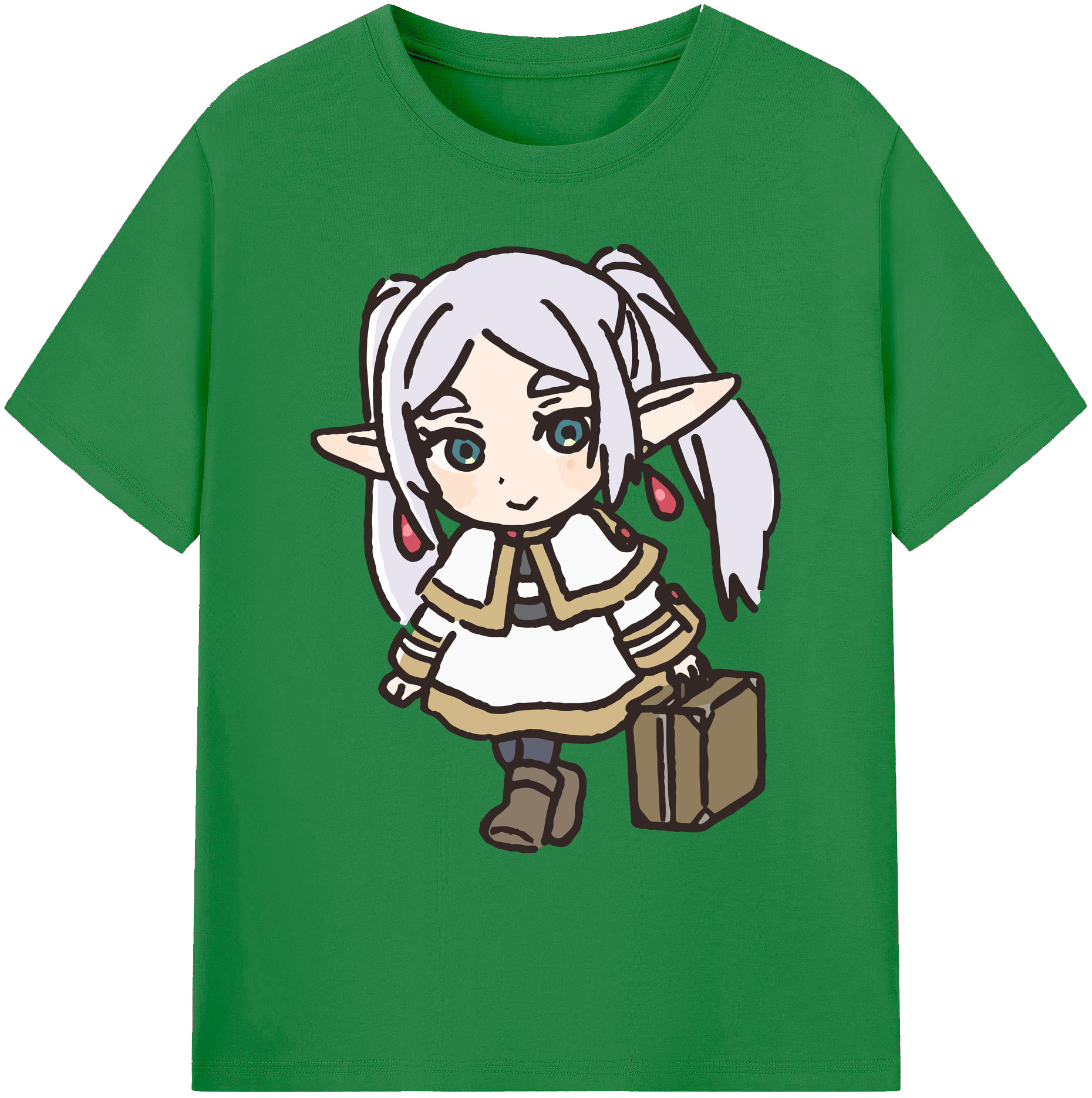 （画像用） 葬送のフリーレン Frieren 綿100％ メンズ半袖Tシャツ｜肌触りやわらか＆通気性