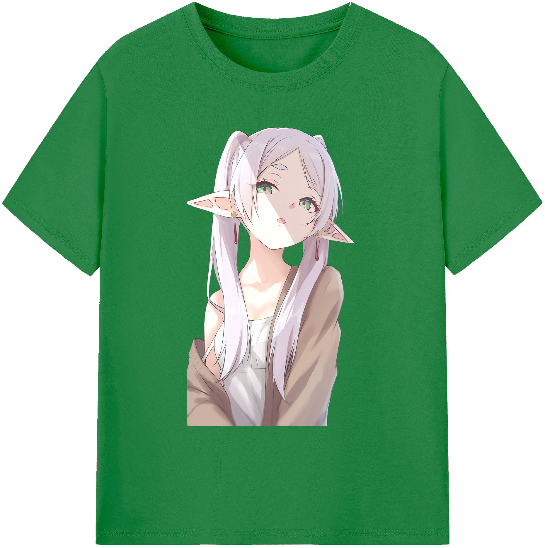 （画像用） 葬送のフリーレン Frieren 綿100％ メンズ半袖Tシャツ｜肌触りやわらか＆通気性