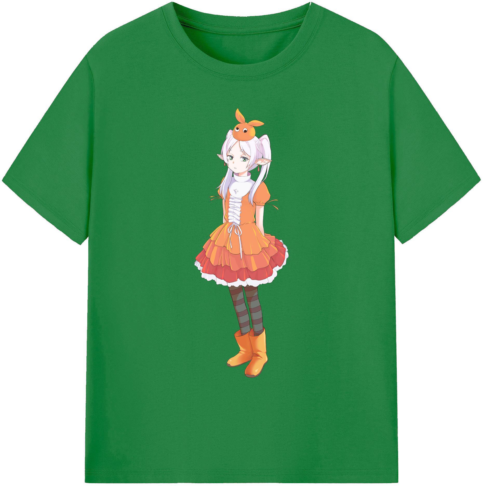 （画像用） 葬送のフリーレン Frieren 綿100％ メンズ半袖Tシャツ｜肌触りやわらか＆通気性