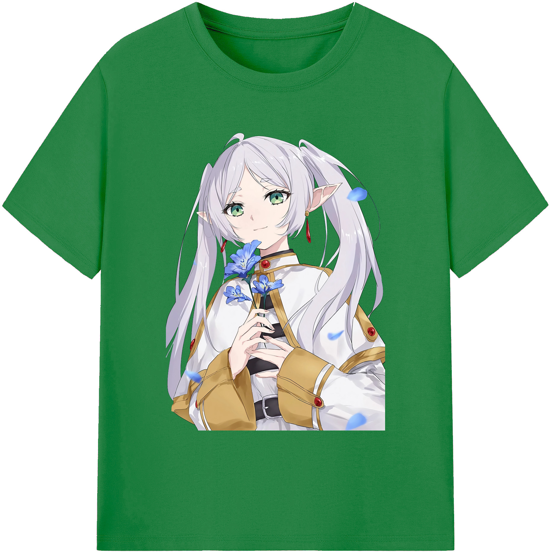 （画像用） 葬送のフリーレン Frieren 綿100％ メンズ半袖Tシャツ｜肌触りやわらか＆通気性