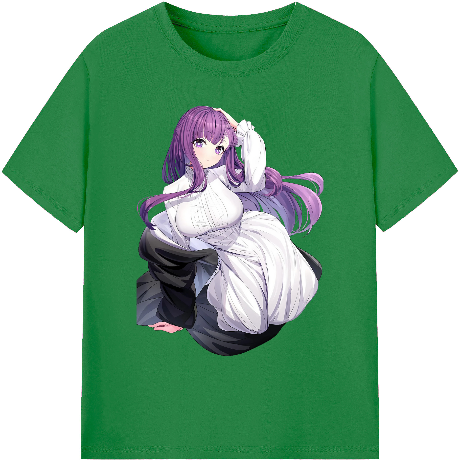 （画像用） 葬送のフリーレン Frieren 綿100％ メンズ半袖Tシャツ｜肌触りやわらか＆通気性