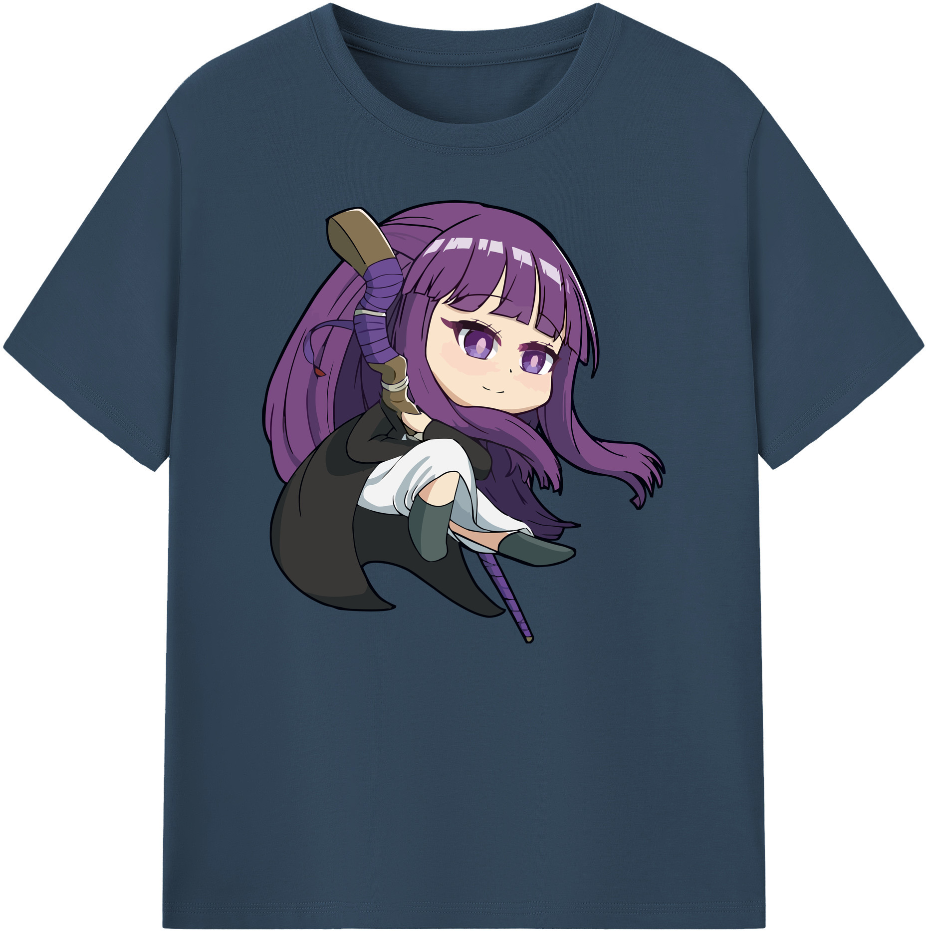 （画像用） 葬送のフリーレン Frieren 綿100％ メンズ半袖Tシャツ｜肌触りやわらか＆通気性