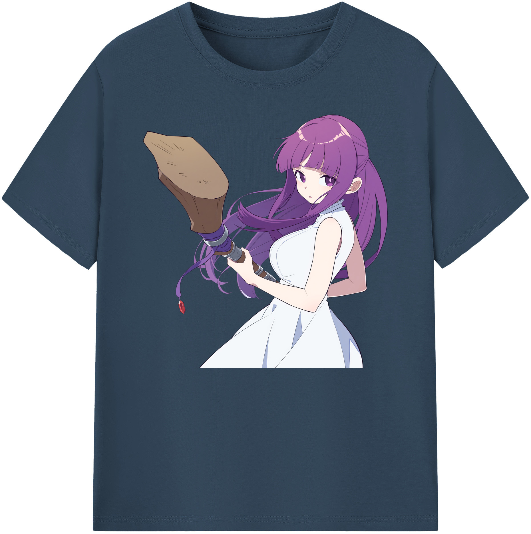 （画像用） 葬送のフリーレン Frieren 綿100％ メンズ半袖Tシャツ｜肌触りやわらか＆通気性