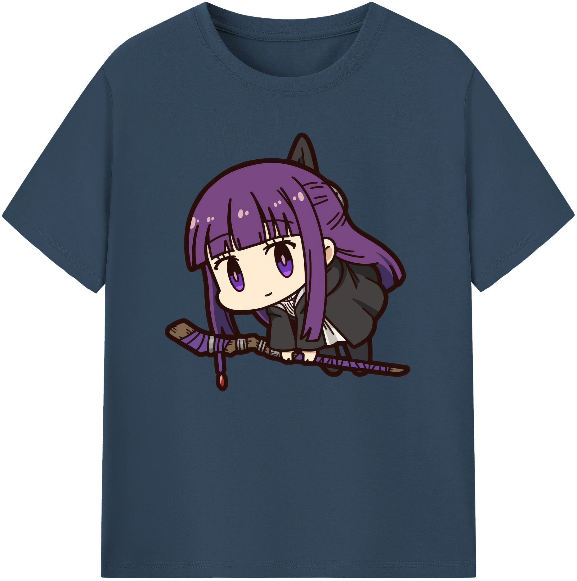（画像用） 葬送のフリーレン Frieren 綿100％ メンズ半袖Tシャツ｜肌触りやわらか＆通気性