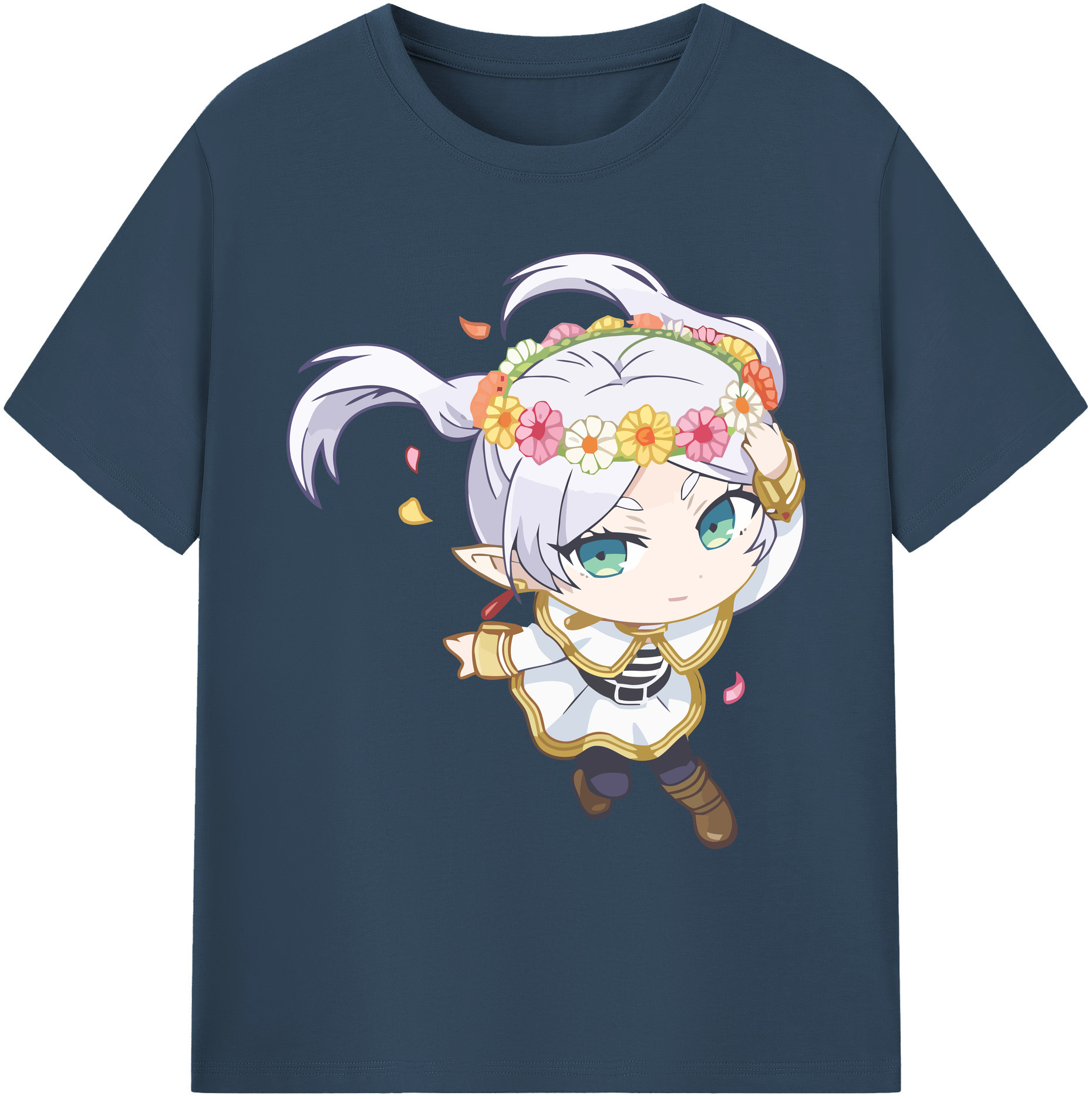 （画像用） 葬送のフリーレン Frieren 綿100％ メンズ半袖Tシャツ｜肌触りやわらか＆通気性