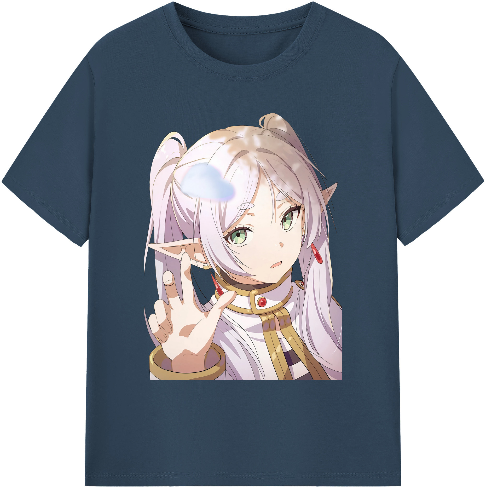 （画像用） 葬送のフリーレン Frieren 綿100％ メンズ半袖Tシャツ｜肌触りやわらか＆通気性