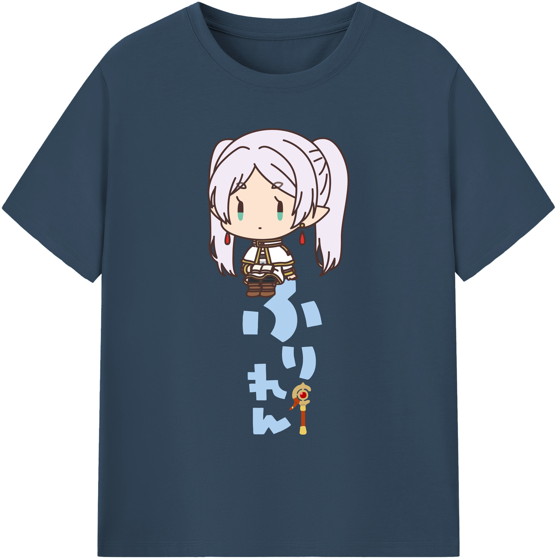 （画像用） 葬送のフリーレン Frieren 綿100％ メンズ半袖Tシャツ｜肌触りやわらか＆通気性