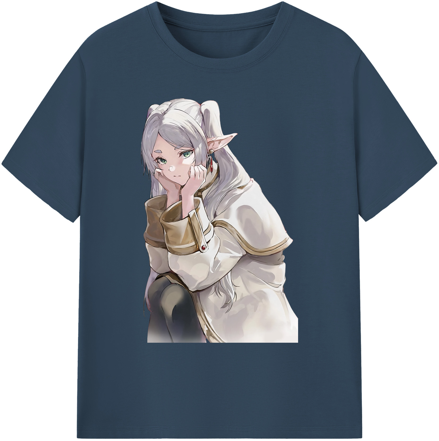 （画像用） 葬送のフリーレン Frieren 綿100％ メンズ半袖Tシャツ｜肌触りやわらか＆通気性