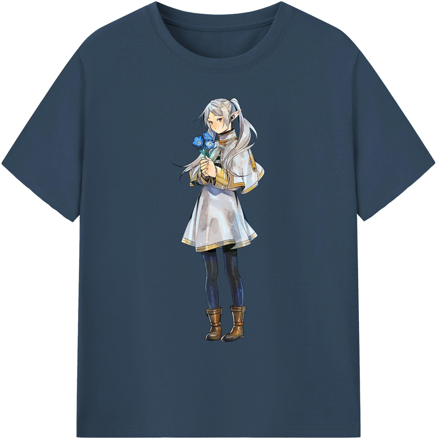 （画像用） 葬送のフリーレン Frieren 綿100％ メンズ半袖Tシャツ｜肌触りやわらか＆通気性