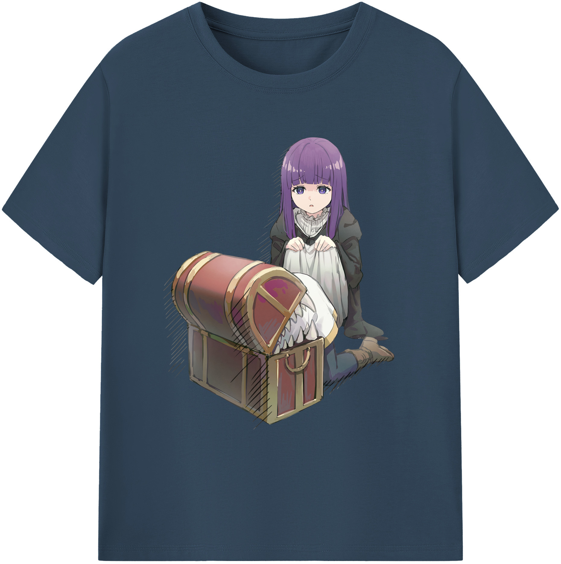 （画像用） 葬送のフリーレン Frieren 綿100％ メンズ半袖Tシャツ｜肌触りやわらか＆通気性