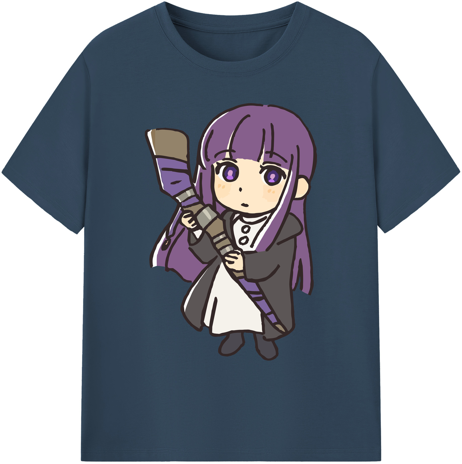 （画像用） 葬送のフリーレン Frieren 綿100％ メンズ半袖Tシャツ｜肌触りやわらか＆通気性