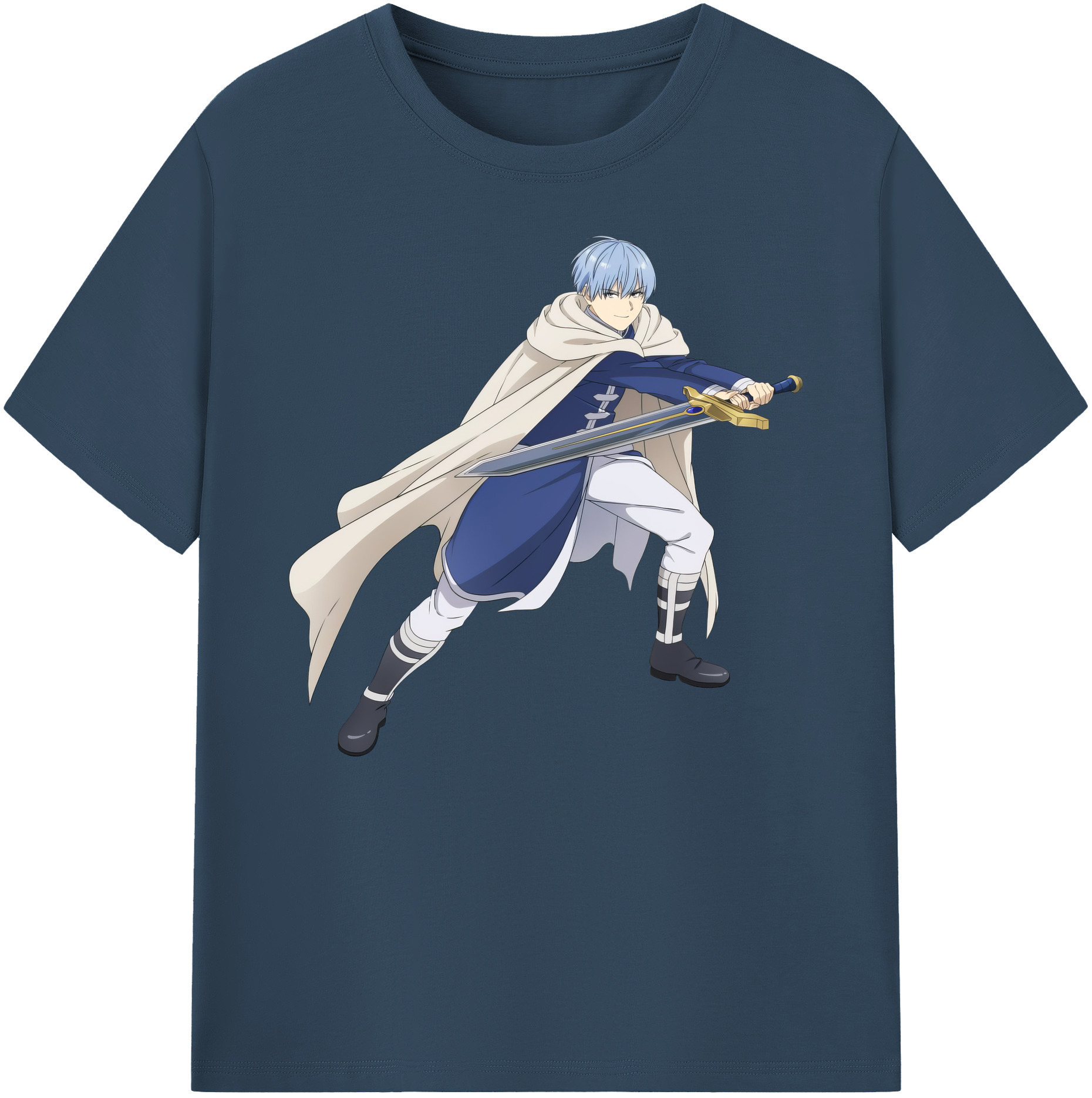 （画像用） 葬送のフリーレン Frieren 綿100％ メンズ半袖Tシャツ｜肌触りやわらか＆通気性