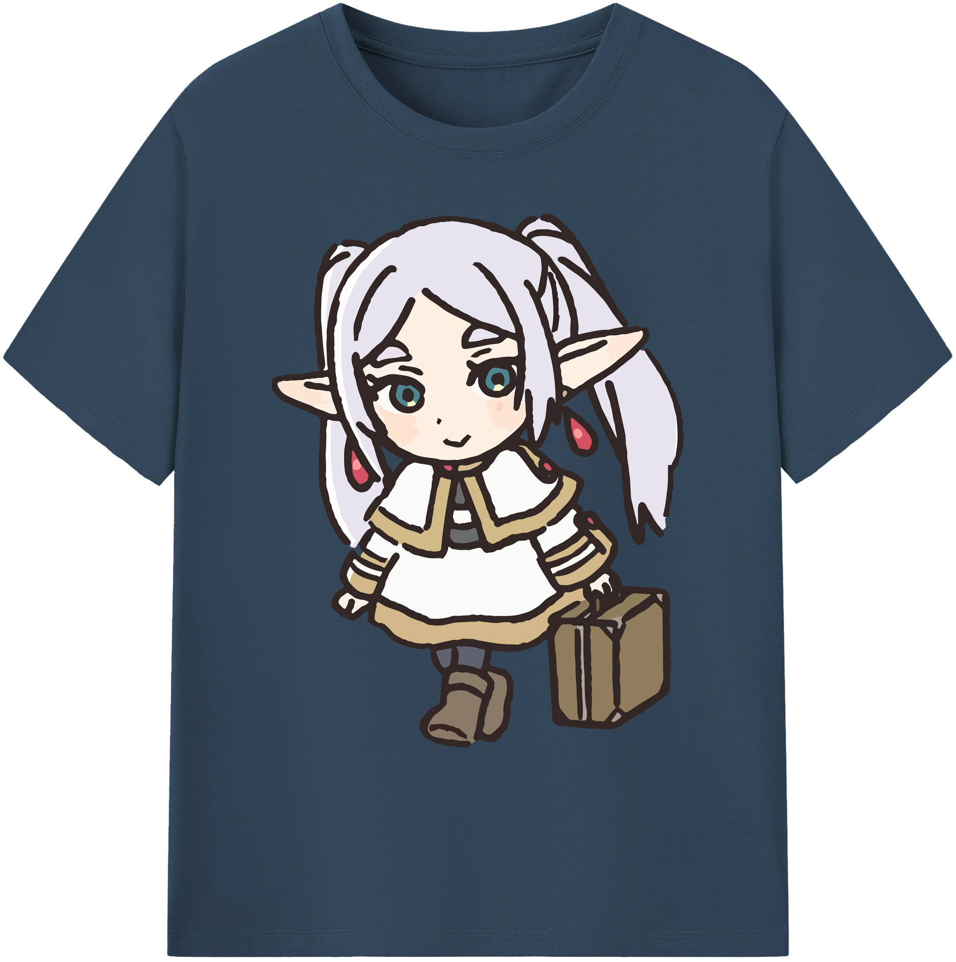 （画像用） 葬送のフリーレン Frieren 綿100％ メンズ半袖Tシャツ｜肌触りやわらか＆通気性