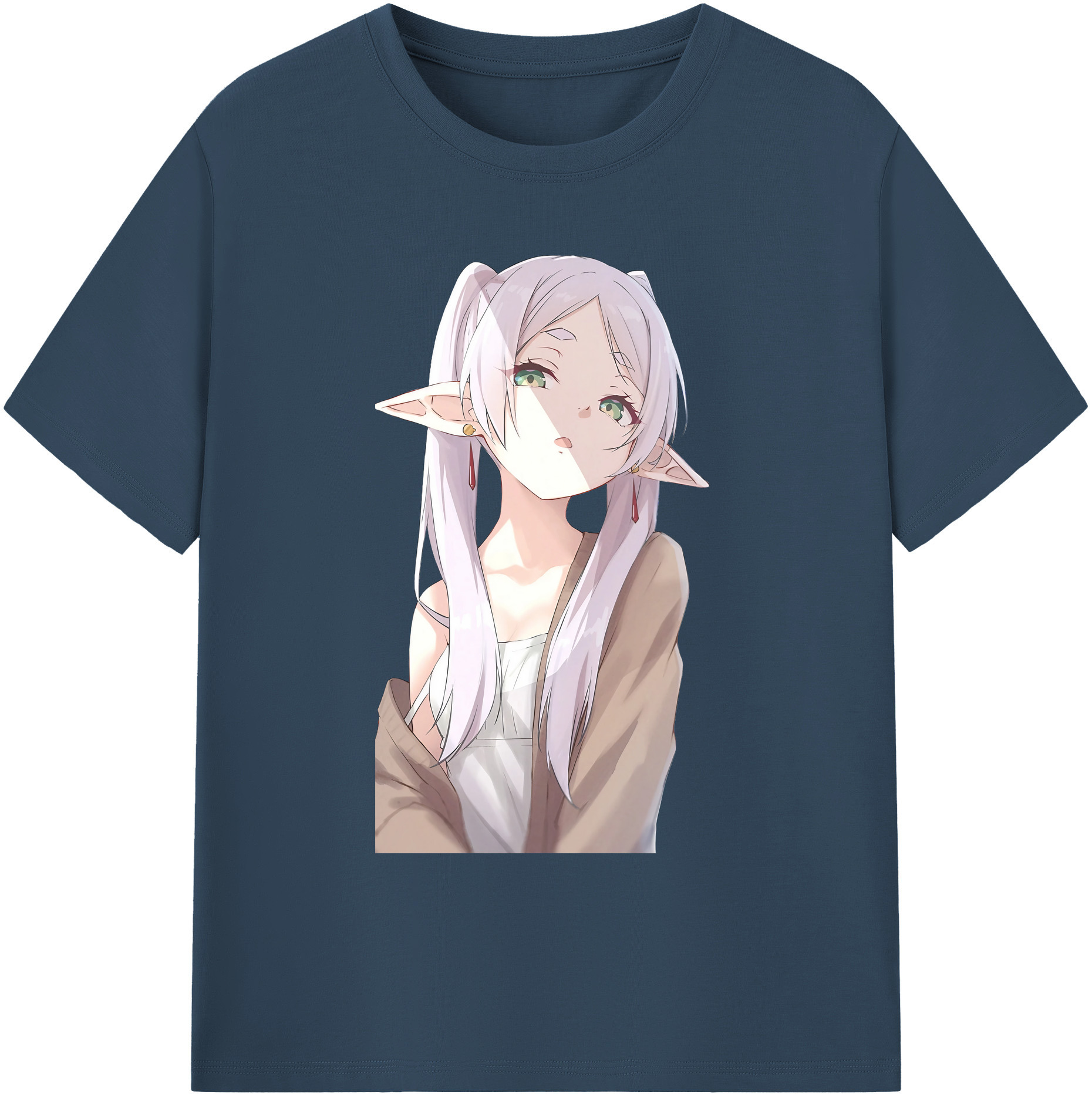 （画像用） 葬送のフリーレン Frieren 綿100％ メンズ半袖Tシャツ｜肌触りやわらか＆通気性