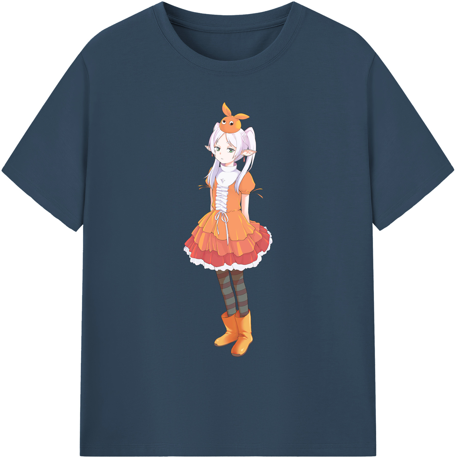 （画像用） 葬送のフリーレン Frieren 綿100％ メンズ半袖Tシャツ｜肌触りやわらか＆通気性