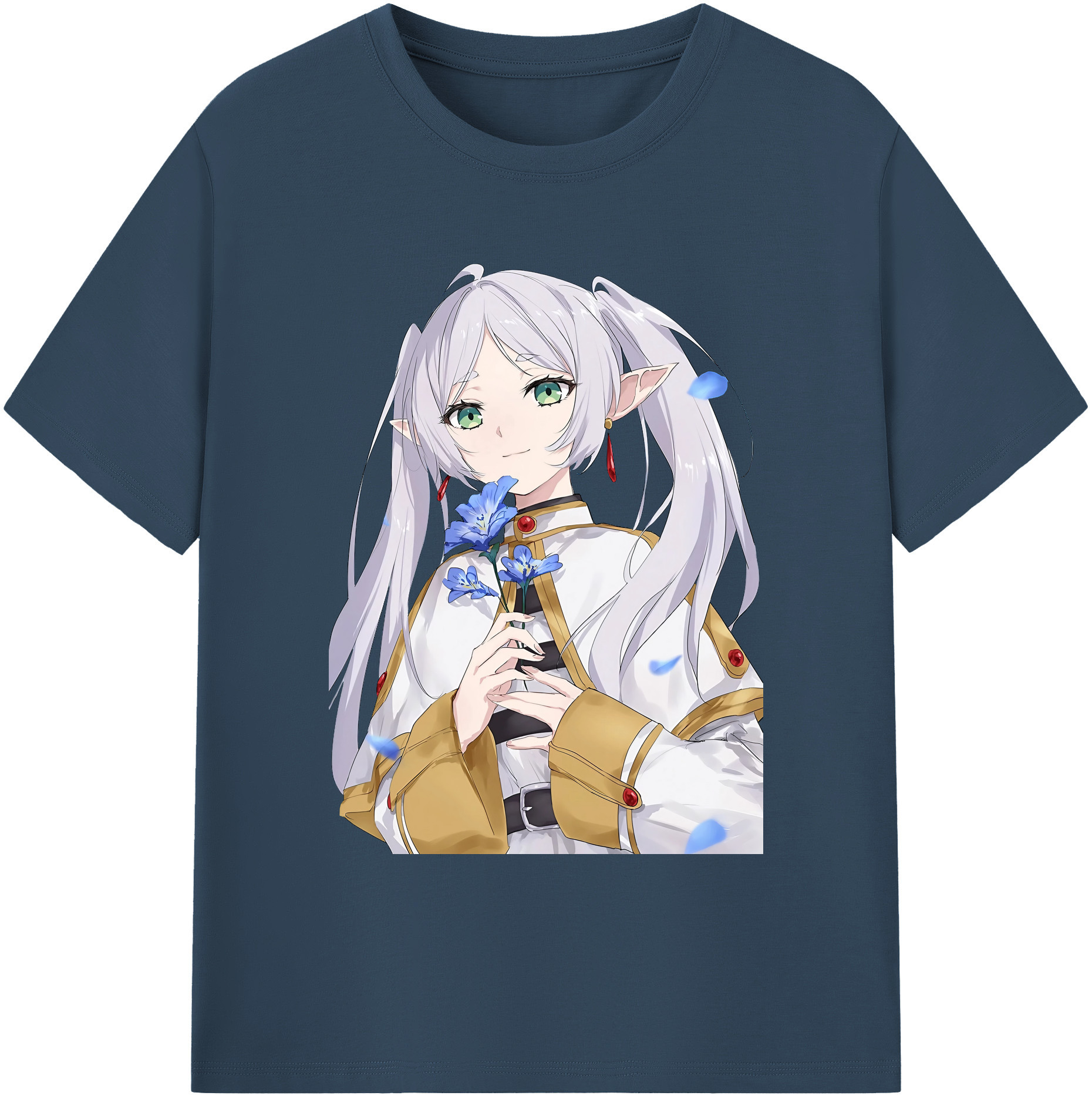 （画像用） 葬送のフリーレン Frieren 綿100％ メンズ半袖Tシャツ｜肌触りやわらか＆通気性