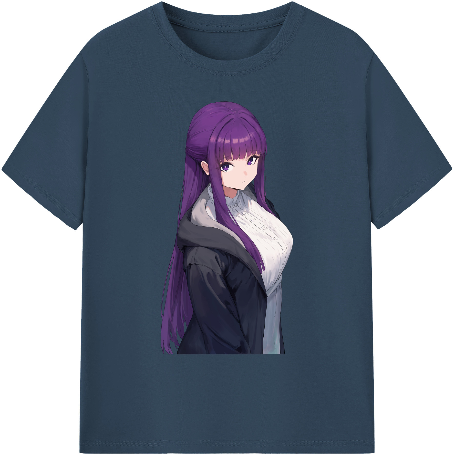 （画像用） 葬送のフリーレン Frieren 綿100％ メンズ半袖Tシャツ｜肌触りやわらか＆通気性