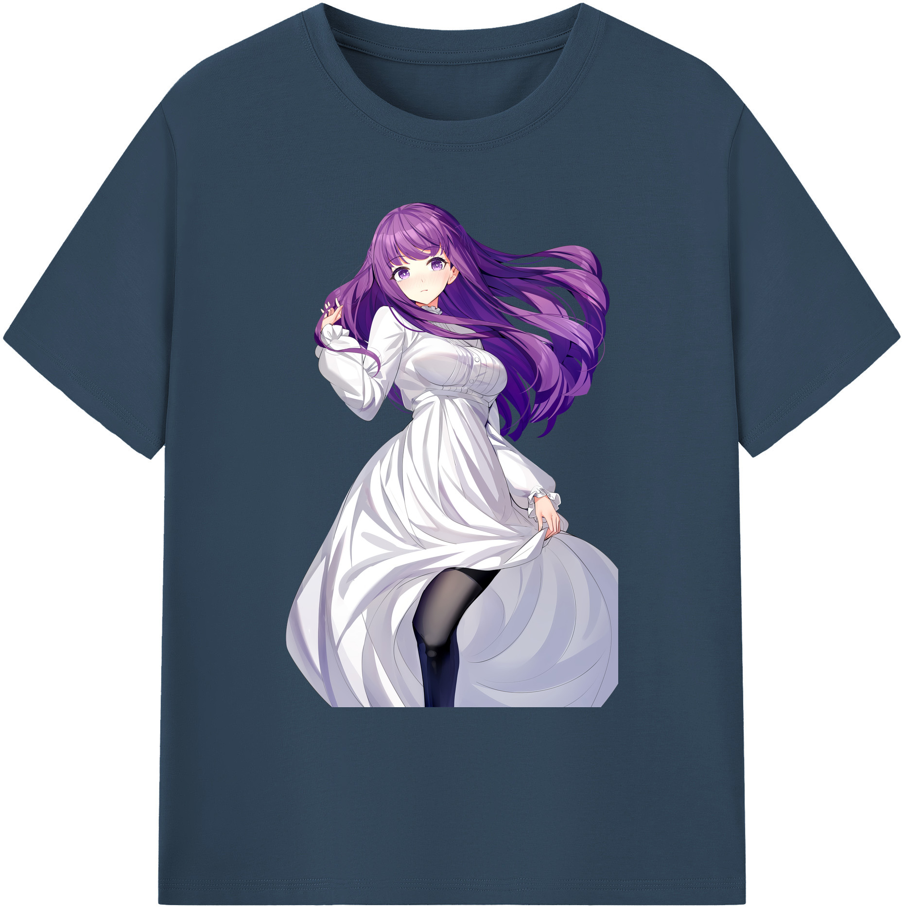 （画像用） 葬送のフリーレン Frieren 綿100％ メンズ半袖Tシャツ｜肌触りやわらか＆通気性
