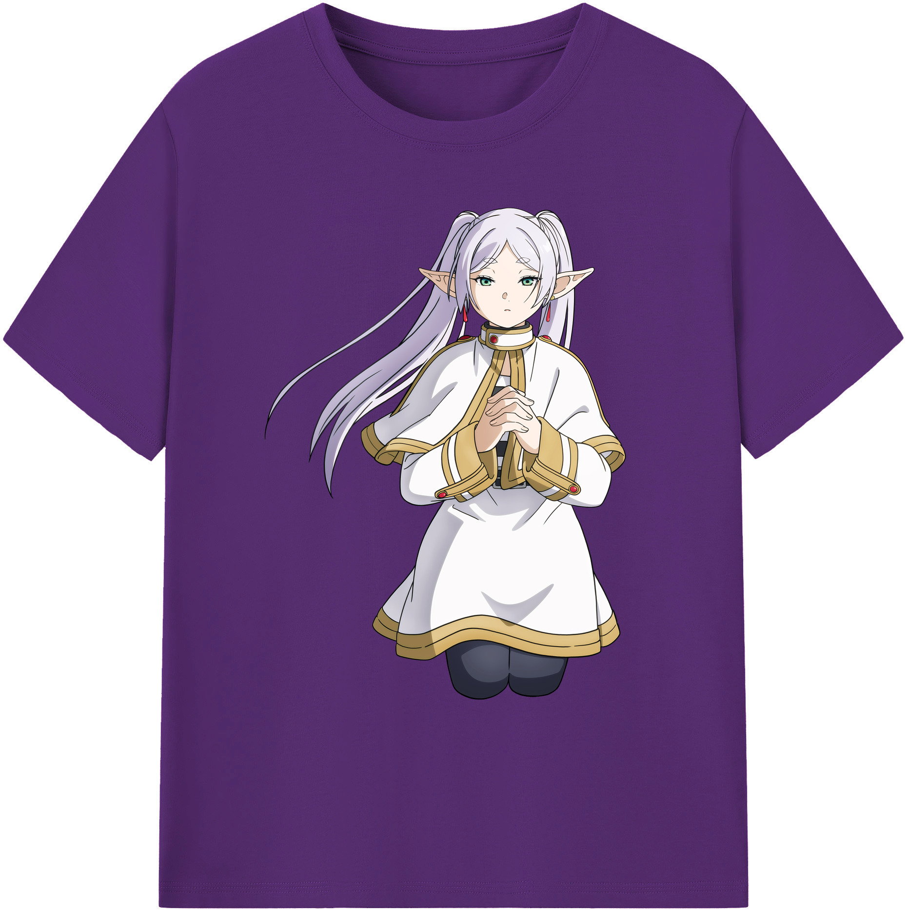 （画像用） 葬送のフリーレン Frieren 綿100％ メンズ半袖Tシャツ｜肌触りやわらか＆通気性