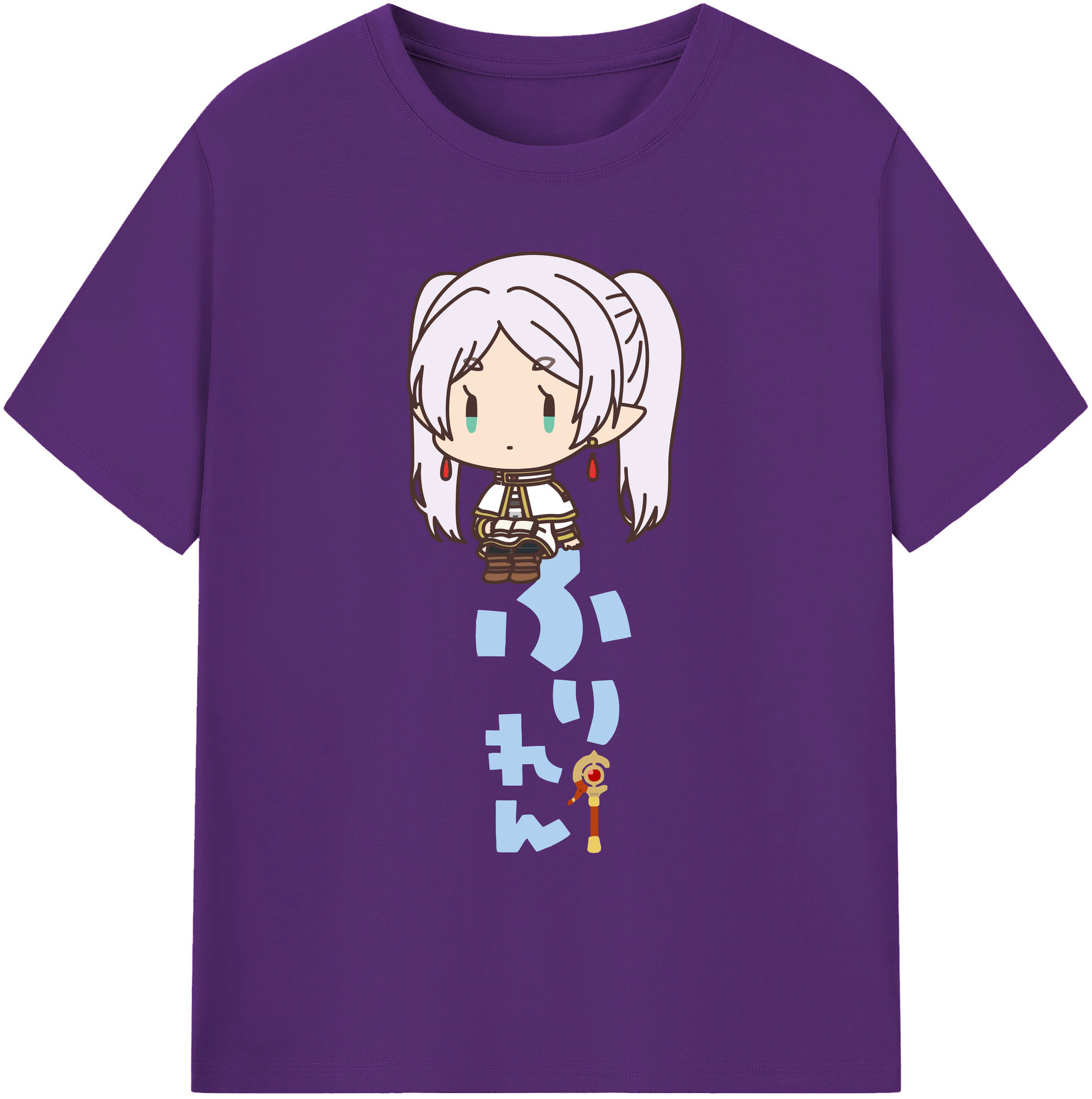 （画像用） 葬送のフリーレン Frieren 綿100％ メンズ半袖Tシャツ｜肌触りやわらか＆通気性