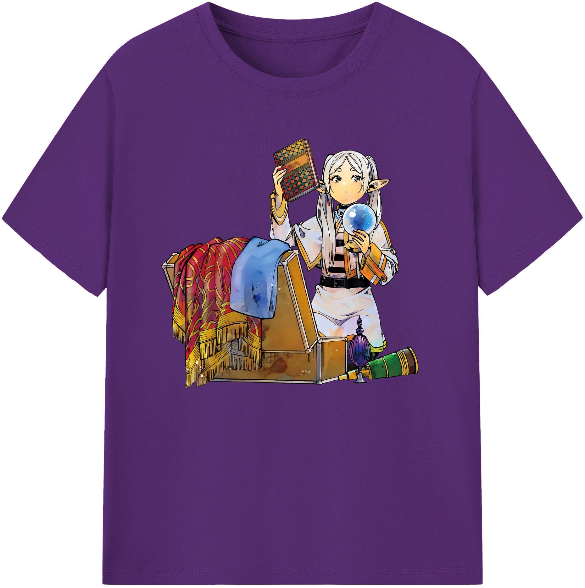 （画像用） 葬送のフリーレン Frieren 綿100％ メンズ半袖Tシャツ｜肌触りやわらか＆通気性