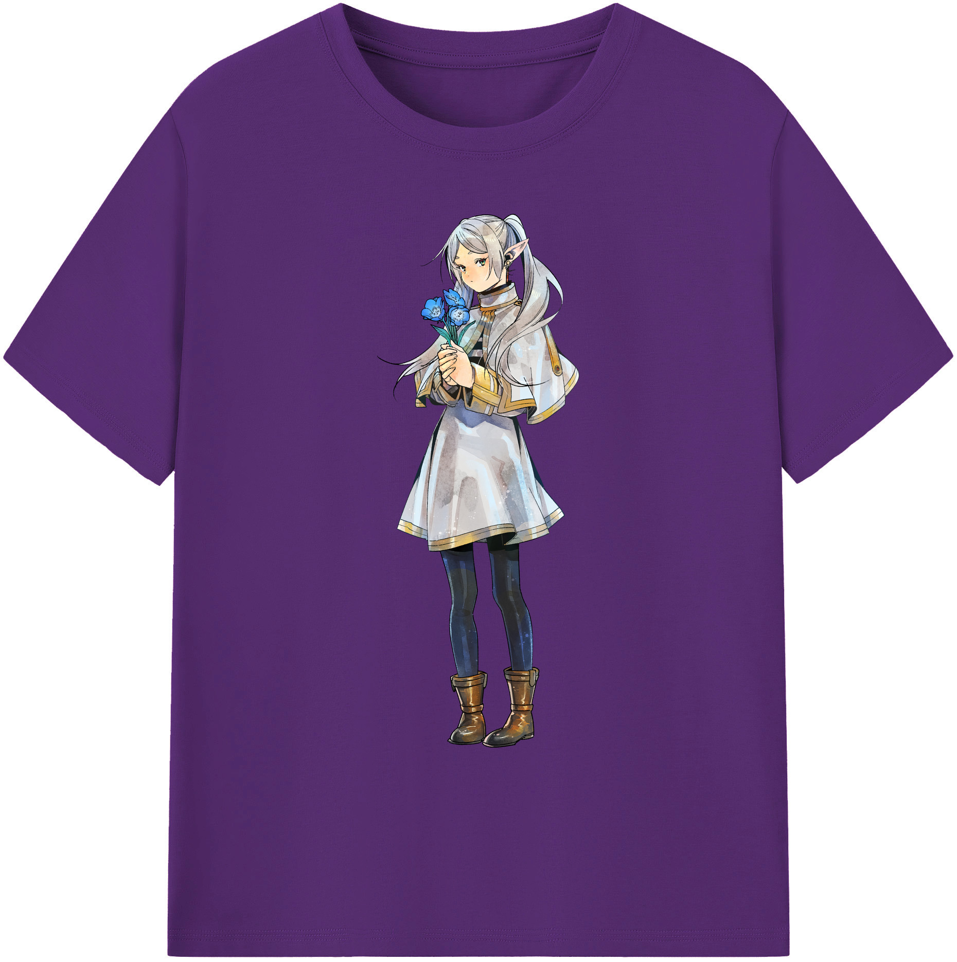 （画像用） 葬送のフリーレン Frieren 綿100％ メンズ半袖Tシャツ｜肌触りやわらか＆通気性