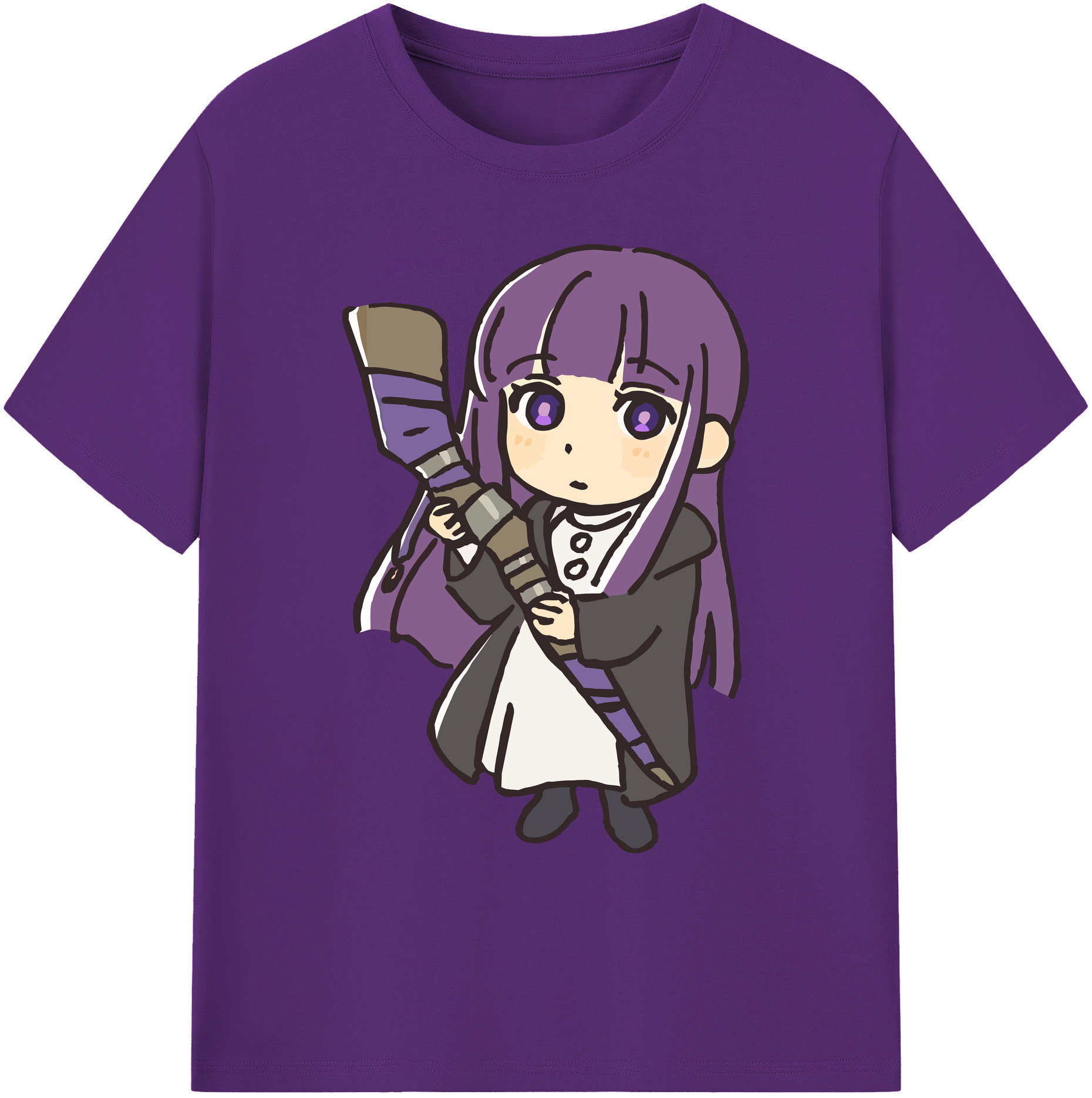 （画像用） 葬送のフリーレン Frieren 綿100％ メンズ半袖Tシャツ｜肌触りやわらか＆通気性