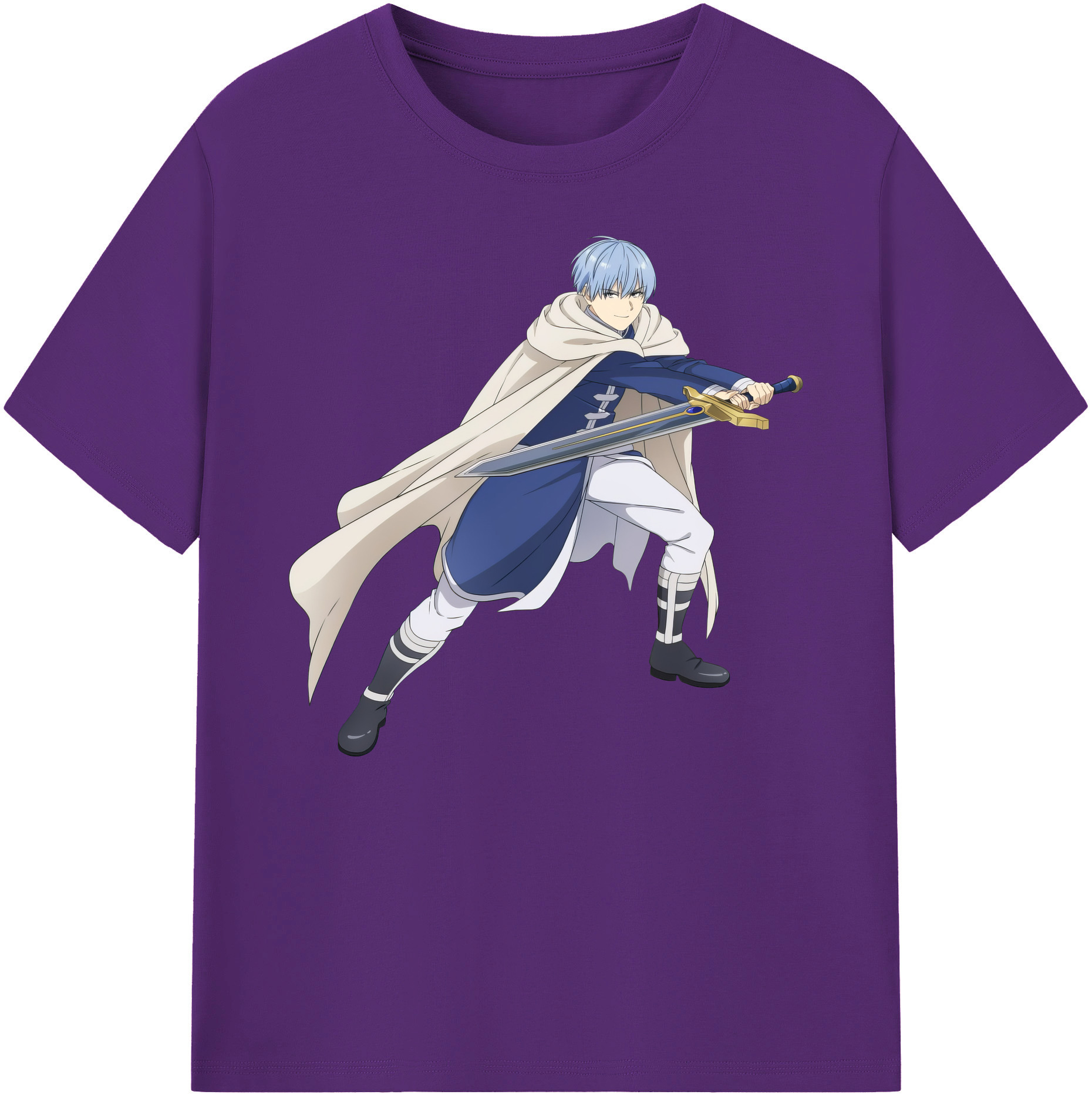 （画像用） 葬送のフリーレン Frieren 綿100％ メンズ半袖Tシャツ｜肌触りやわらか＆通気性