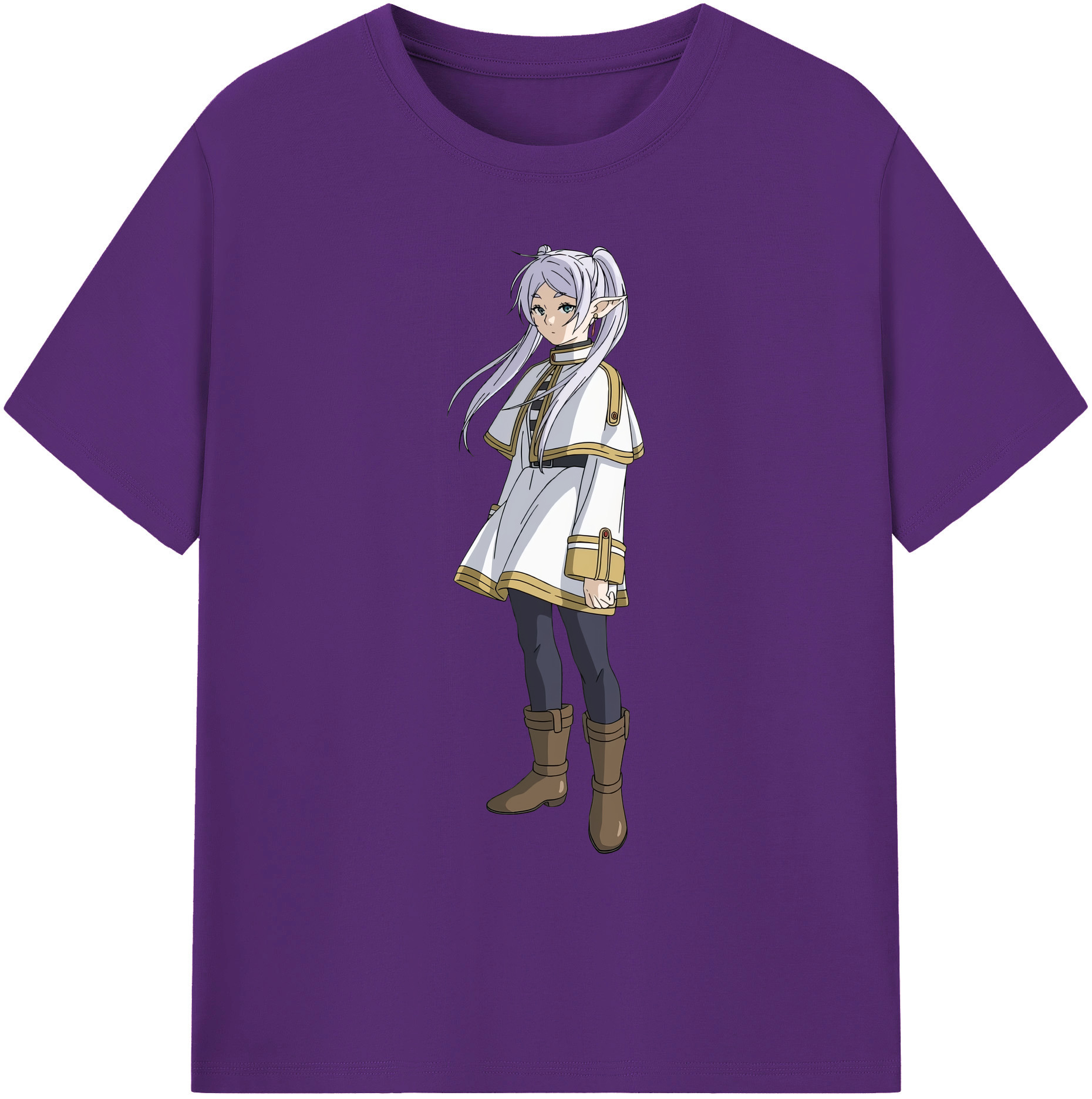 （画像用） 葬送のフリーレン Frieren 綿100％ メンズ半袖Tシャツ｜肌触りやわらか＆通気性