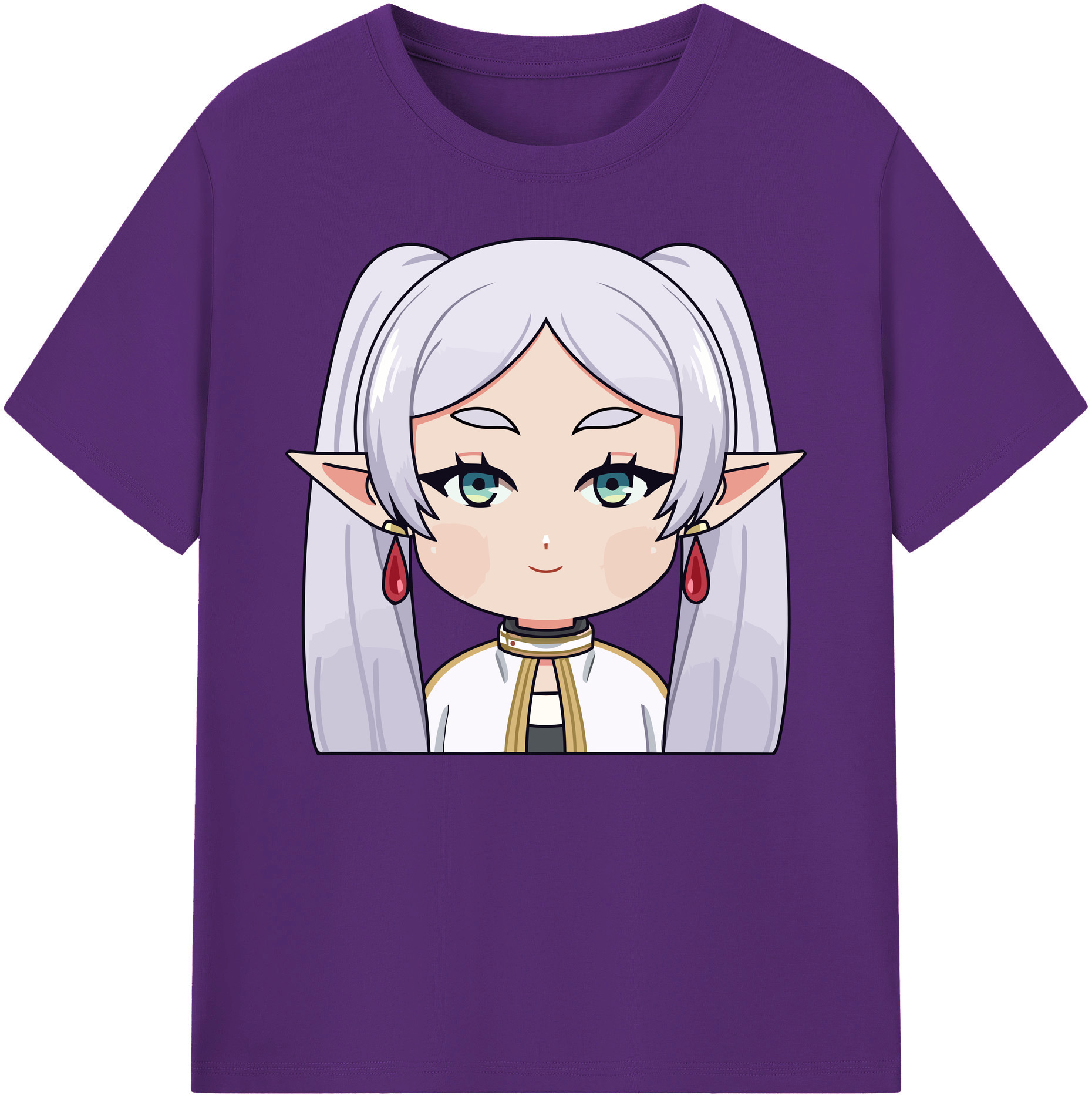 （画像用） 葬送のフリーレン Frieren 綿100％ メンズ半袖Tシャツ｜肌触りやわらか＆通気性