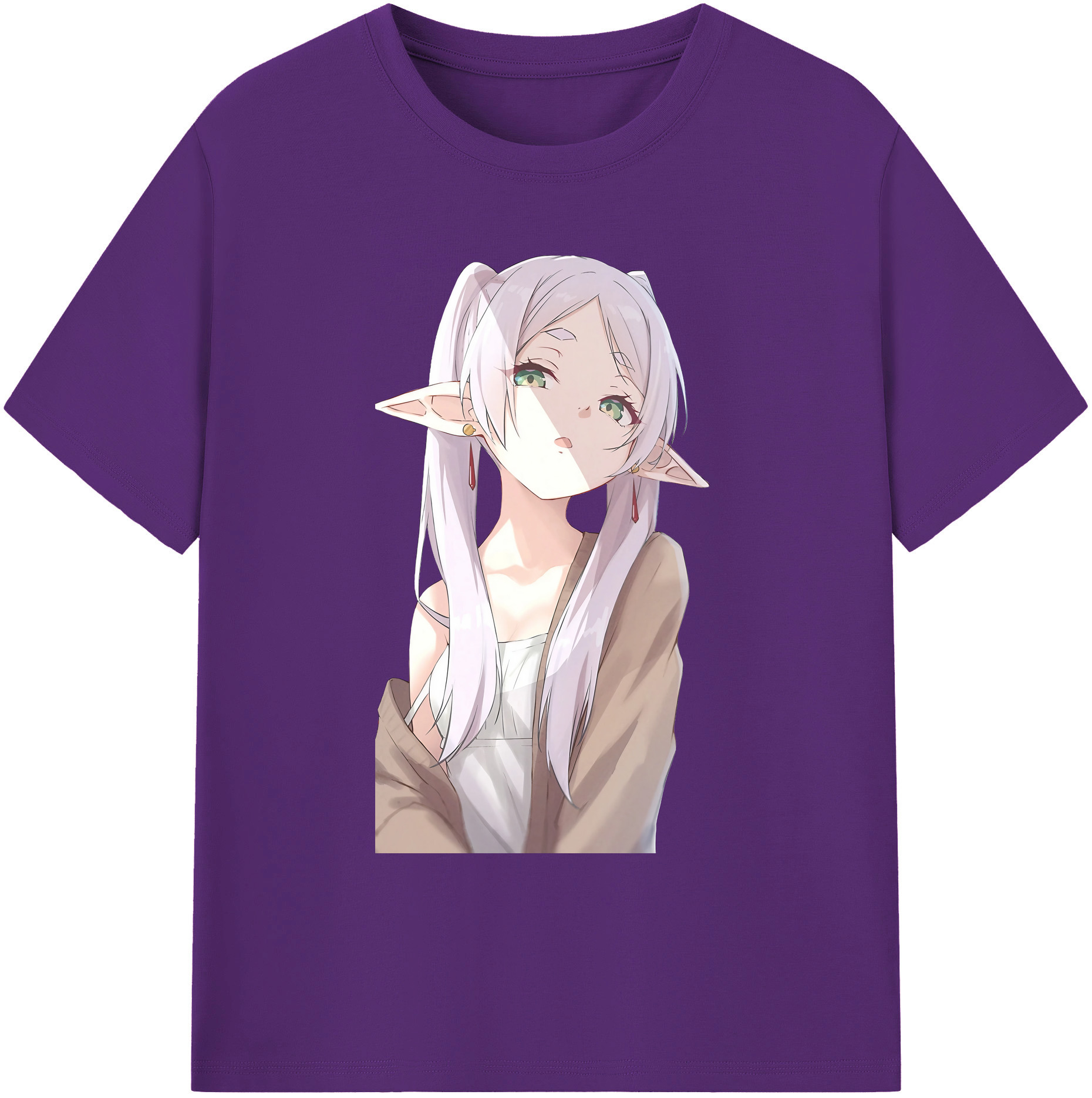 （画像用） 葬送のフリーレン Frieren 綿100％ メンズ半袖Tシャツ｜肌触りやわらか＆通気性