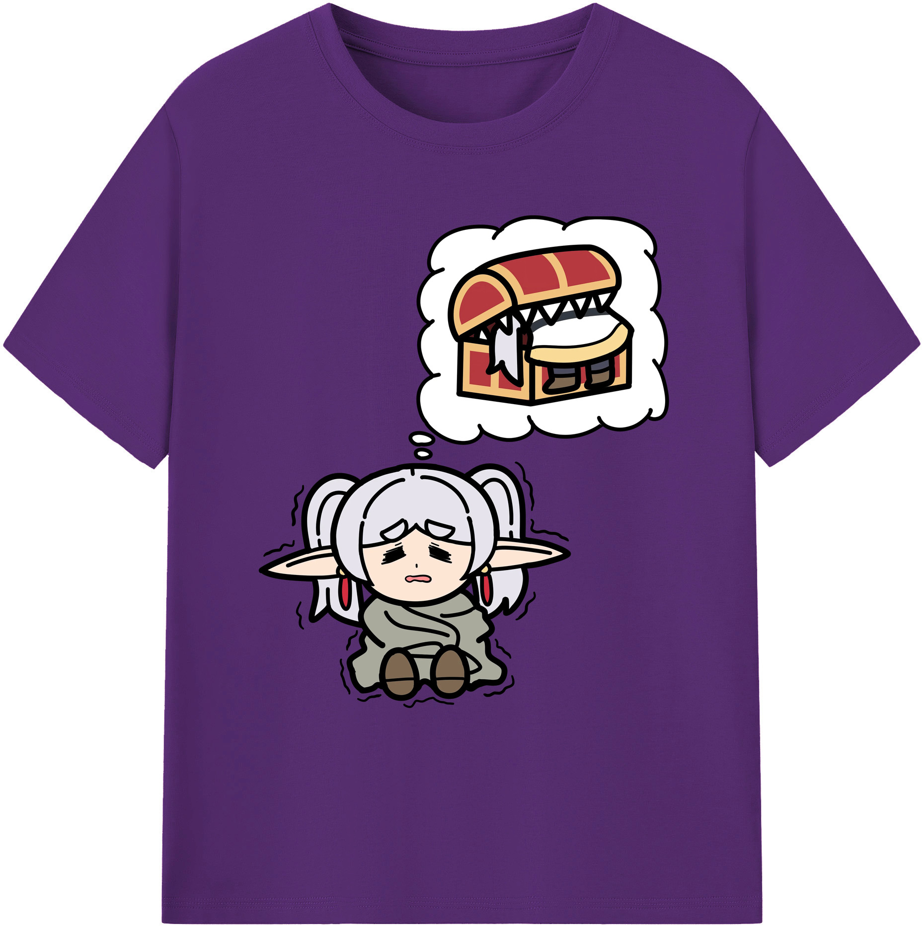 （画像用） 葬送のフリーレン Frieren 綿100％ メンズ半袖Tシャツ｜肌触りやわらか＆通気性