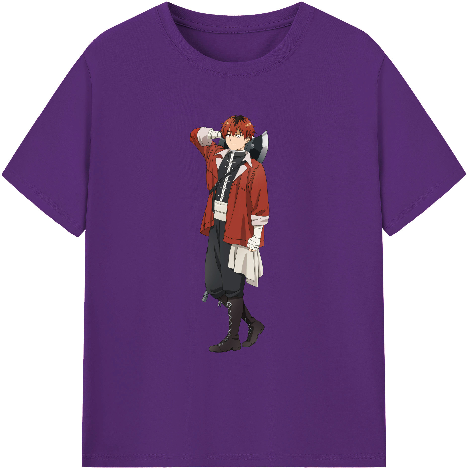 （画像用） 葬送のフリーレン Frieren 綿100％ メンズ半袖Tシャツ｜肌触りやわらか＆通気性
