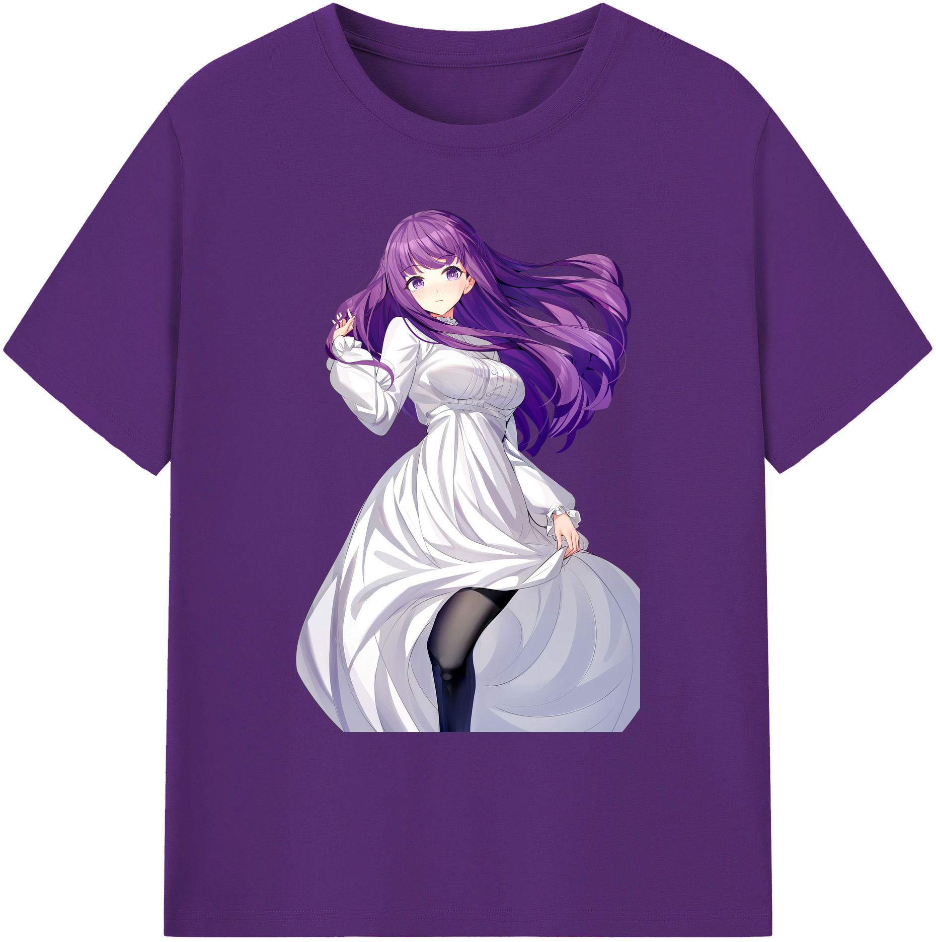 （画像用） 葬送のフリーレン Frieren 綿100％ メンズ半袖Tシャツ｜肌触りやわらか＆通気性