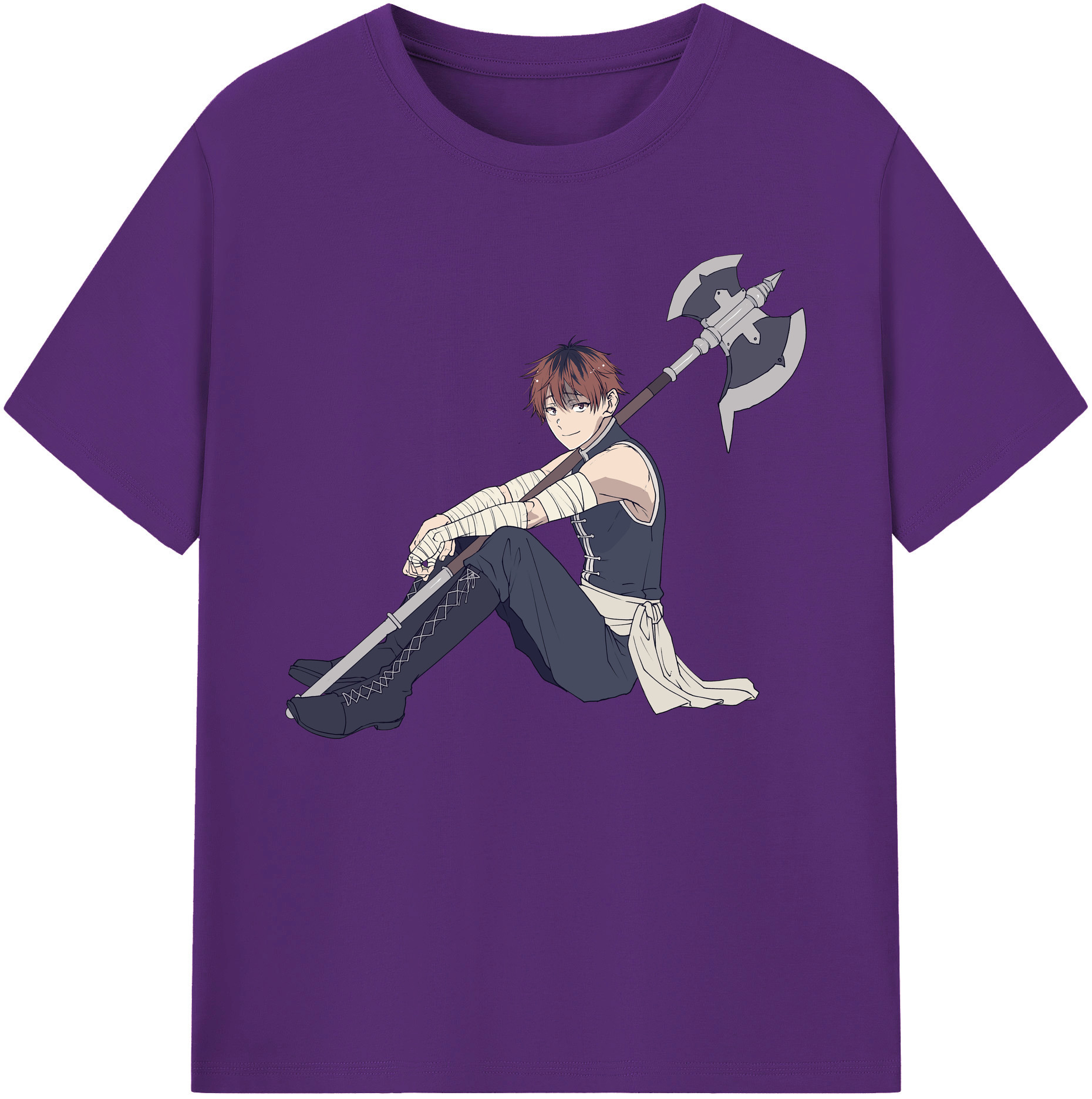 （画像用） 葬送のフリーレン Frieren 綿100％ メンズ半袖Tシャツ｜肌触りやわらか＆通気性