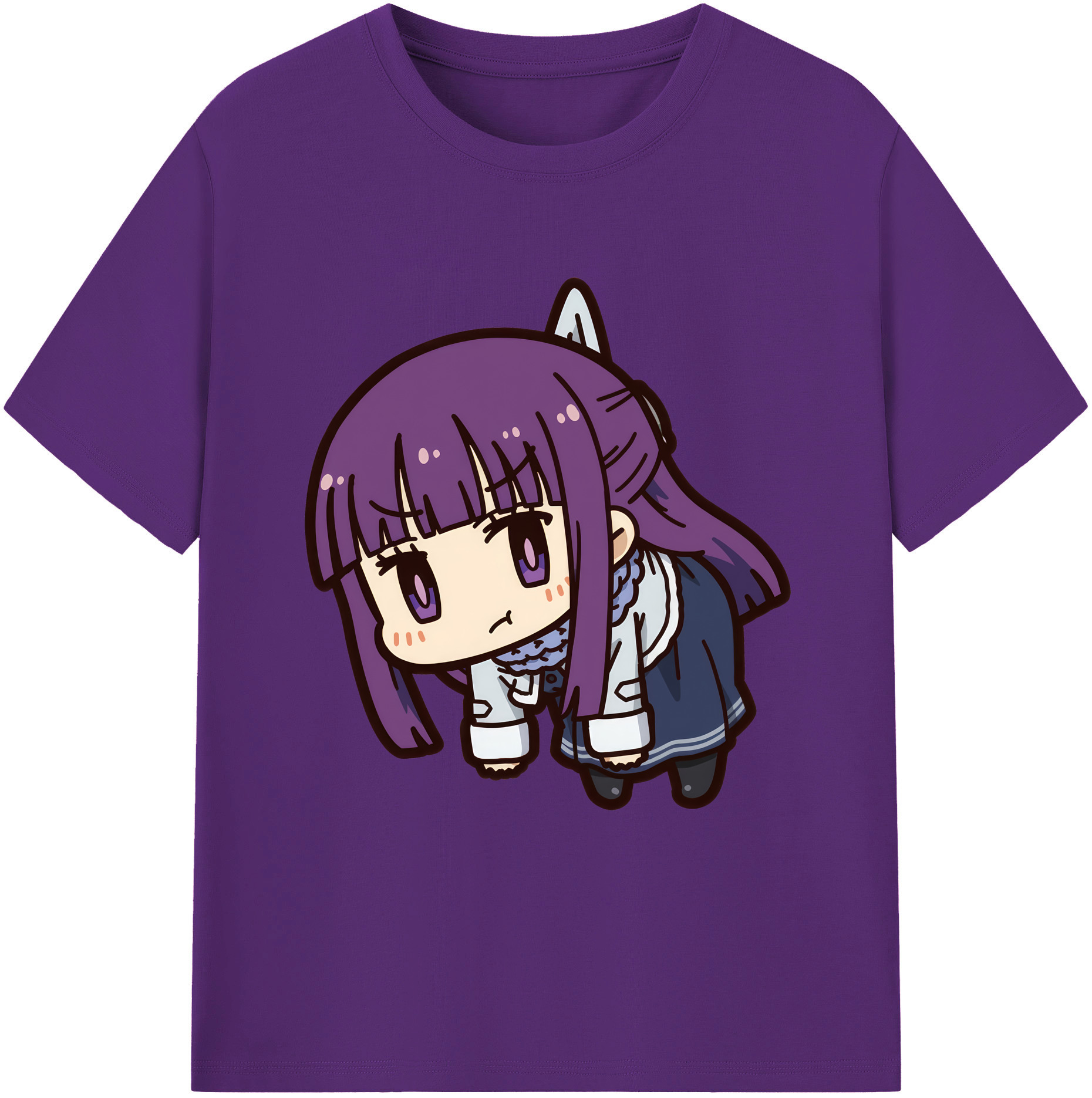 （画像用） 葬送のフリーレン Frieren 綿100％ メンズ半袖Tシャツ｜肌触りやわらか＆通気性