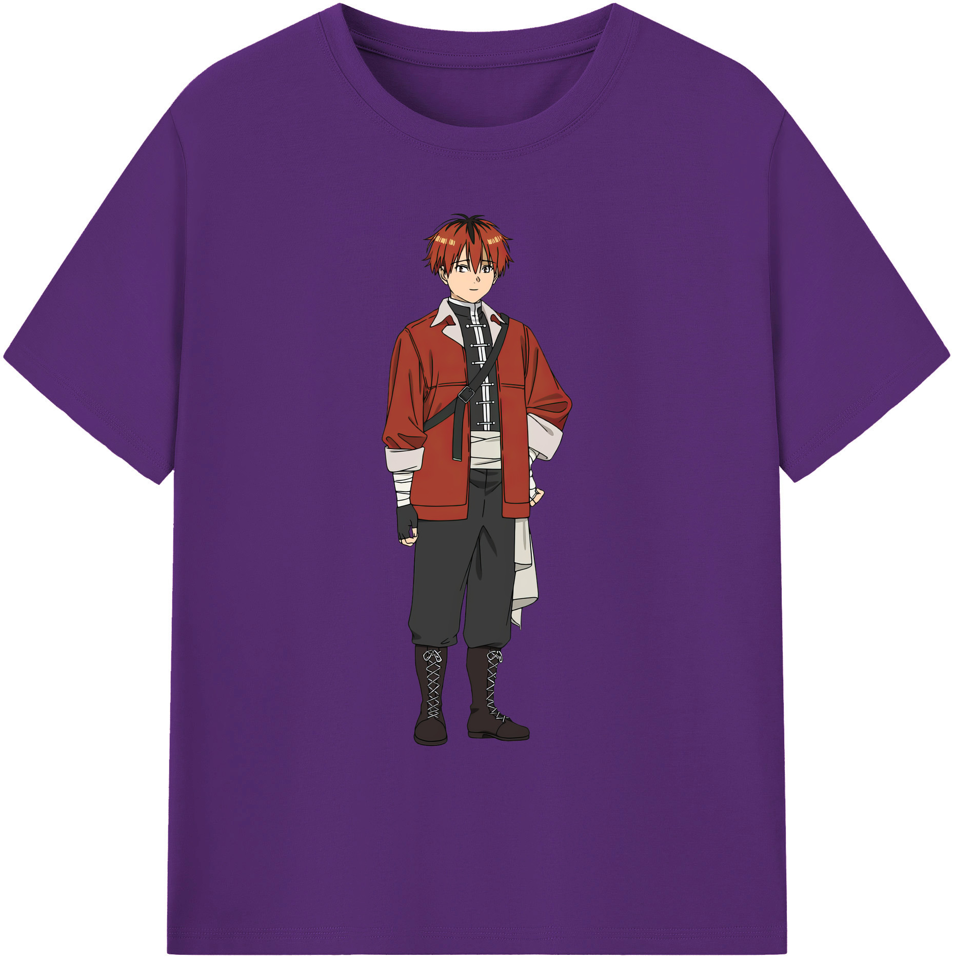 （画像用） 葬送のフリーレン Frieren 綿100％ メンズ半袖Tシャツ｜肌触りやわらか＆通気性