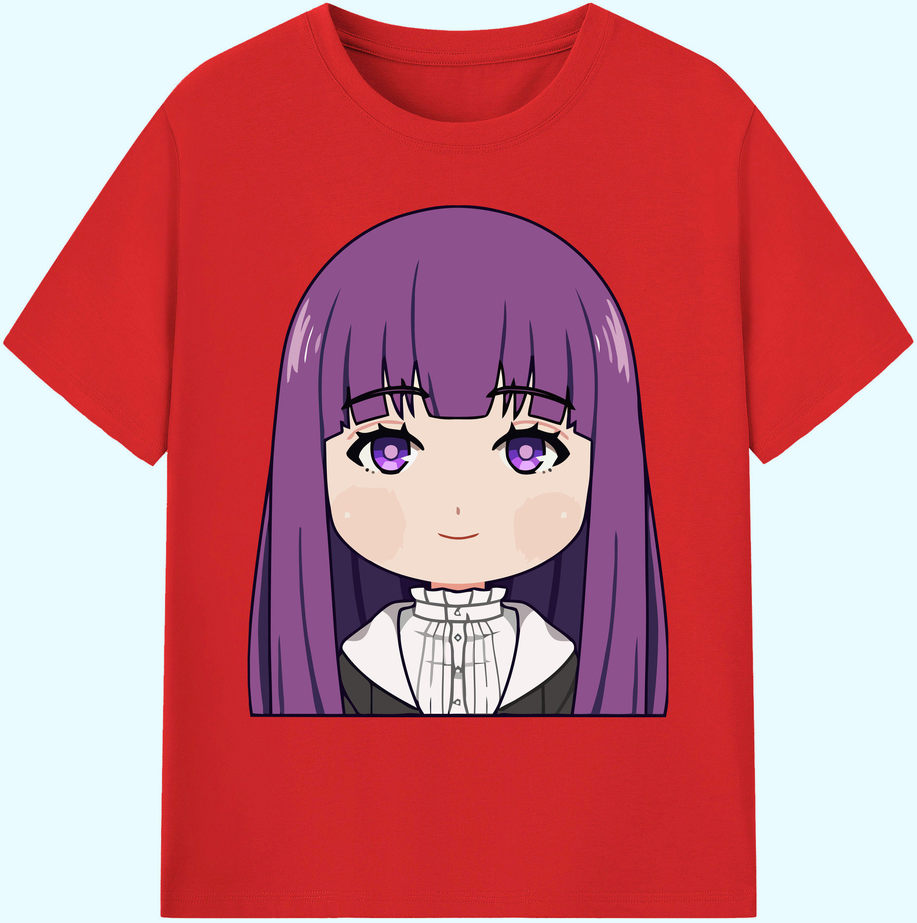 （画像用） 葬送のフリーレン Frieren 綿100％ メンズ半袖Tシャツ｜肌触りやわらか＆通気性